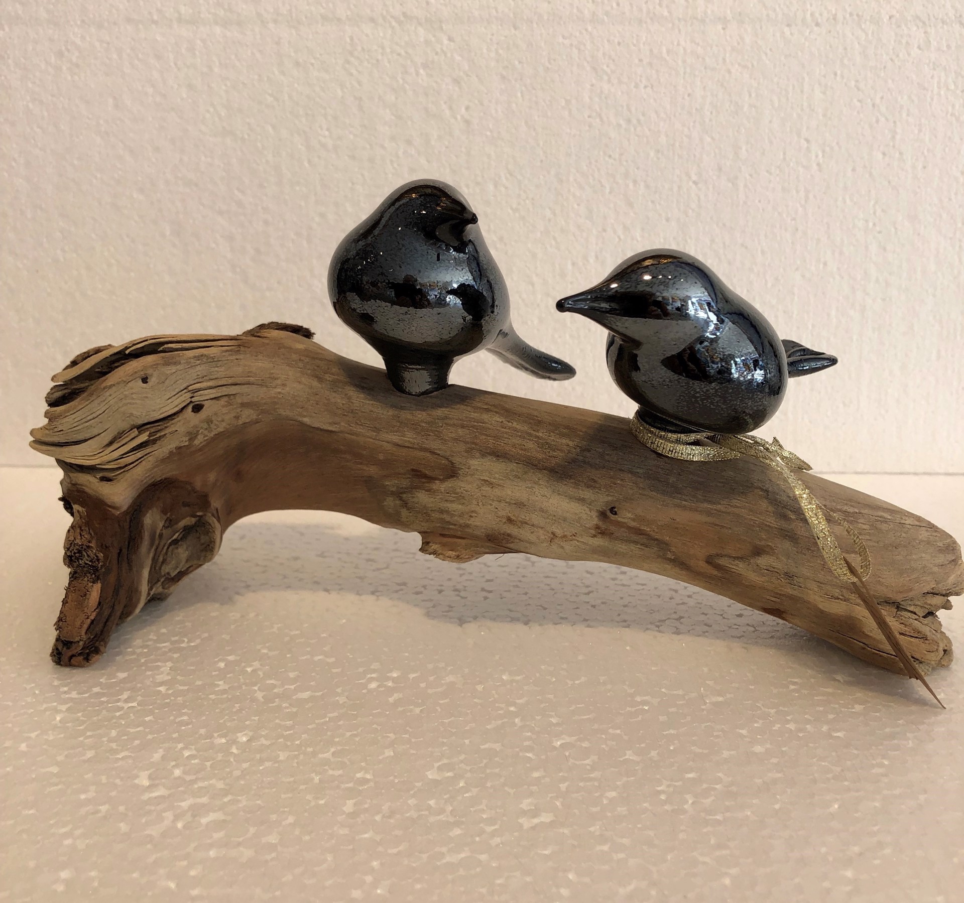 2 Black Birds #2 by Carol Nesbitt