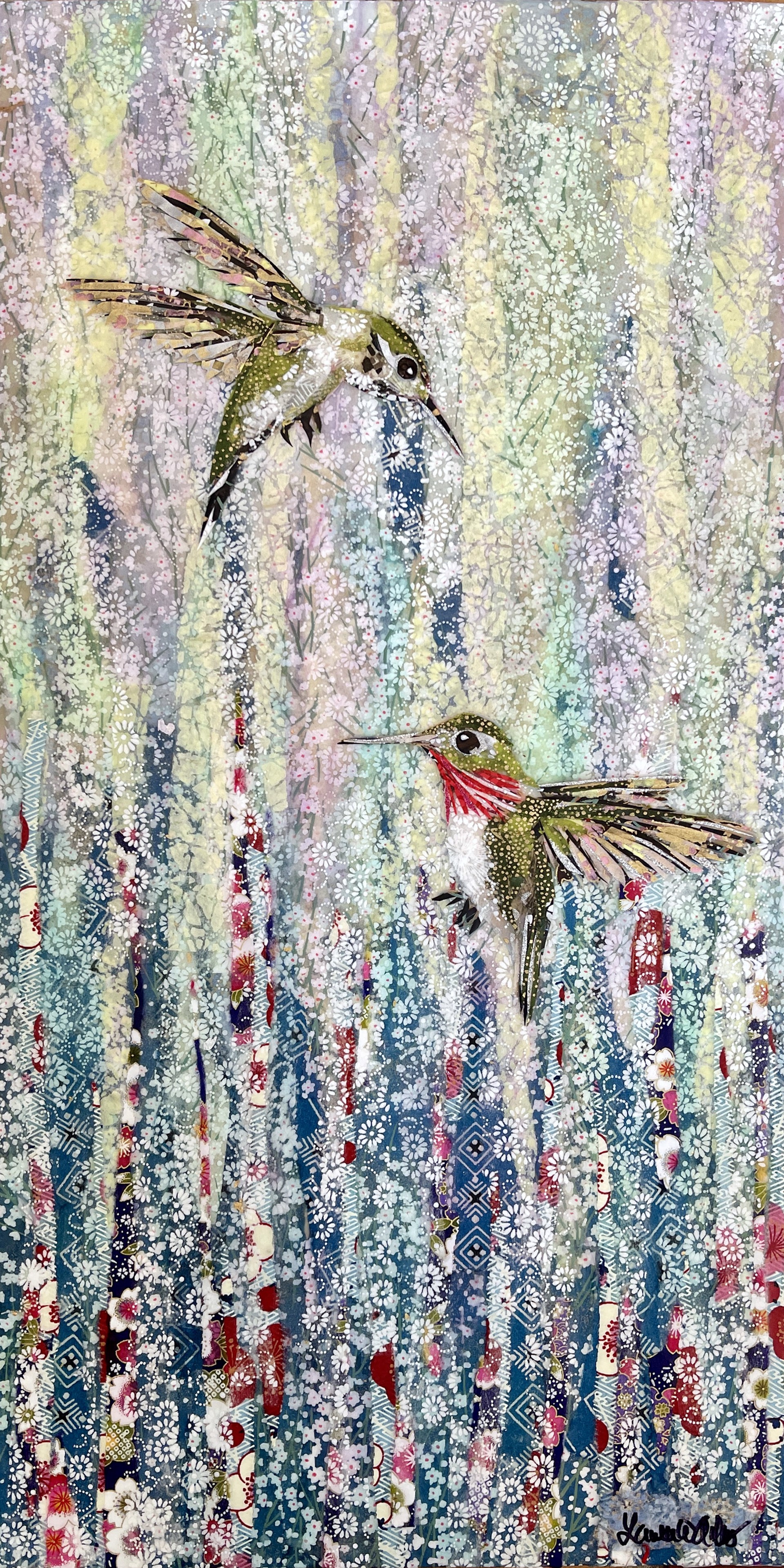 Hummingbird Pair II-SOLD! by Laura Adams