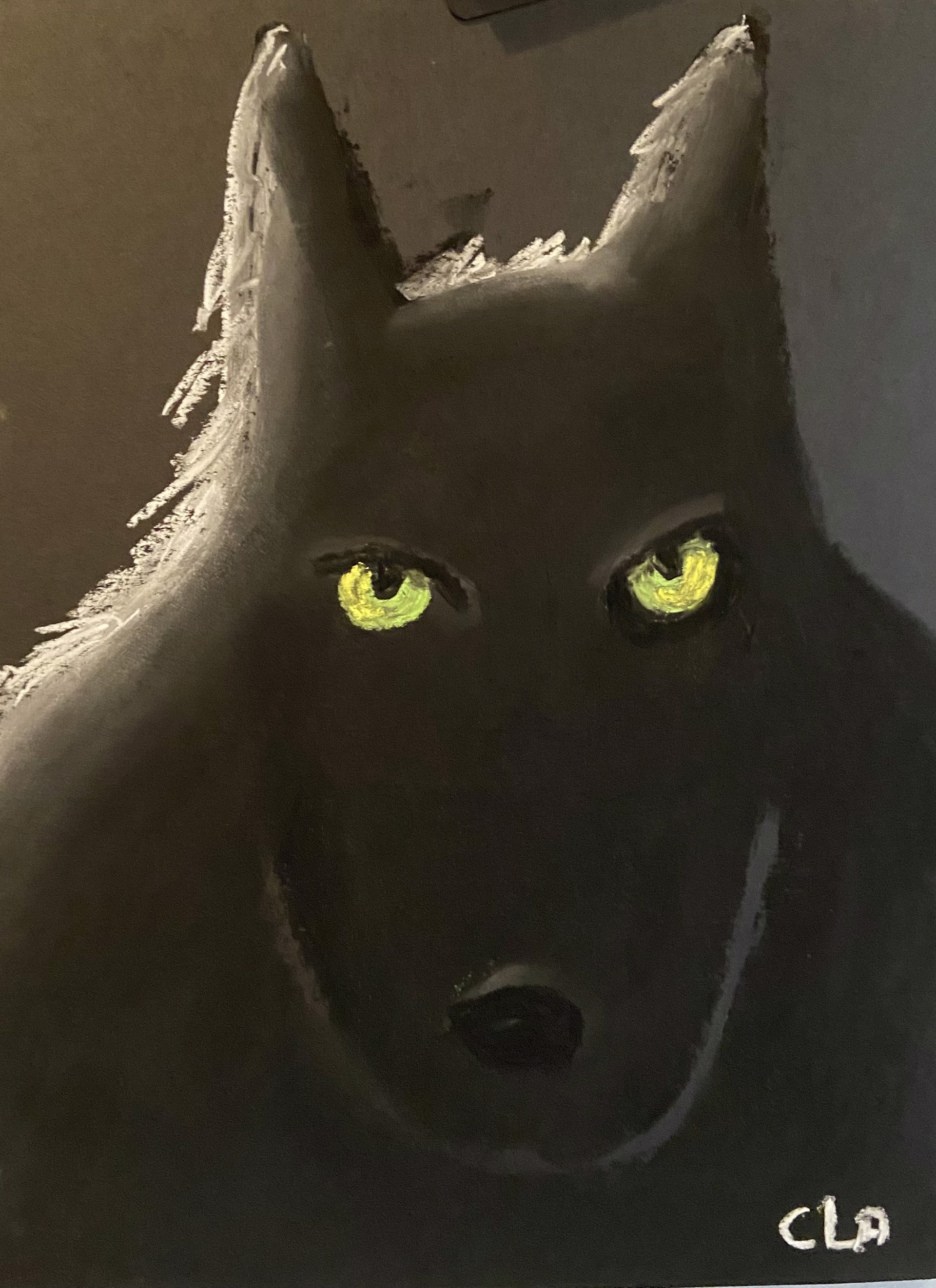Young Midnight Wolf by Carole LaRoche