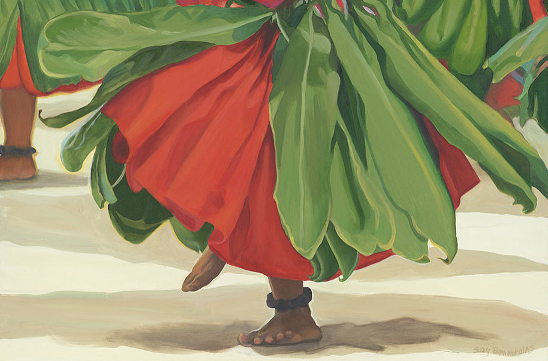 Dancer Feet in Red by Suzy Papanikolas