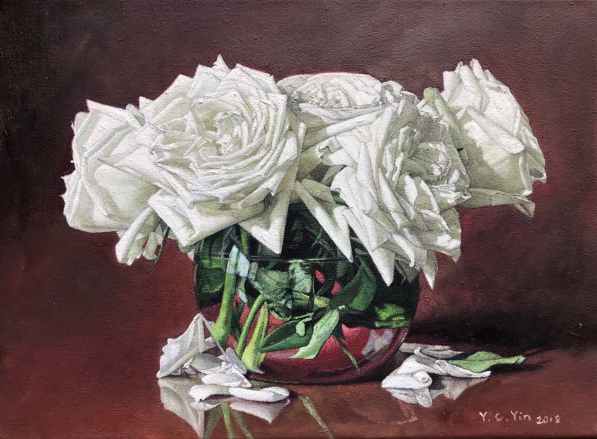 White Rose by Yin Yong Chun