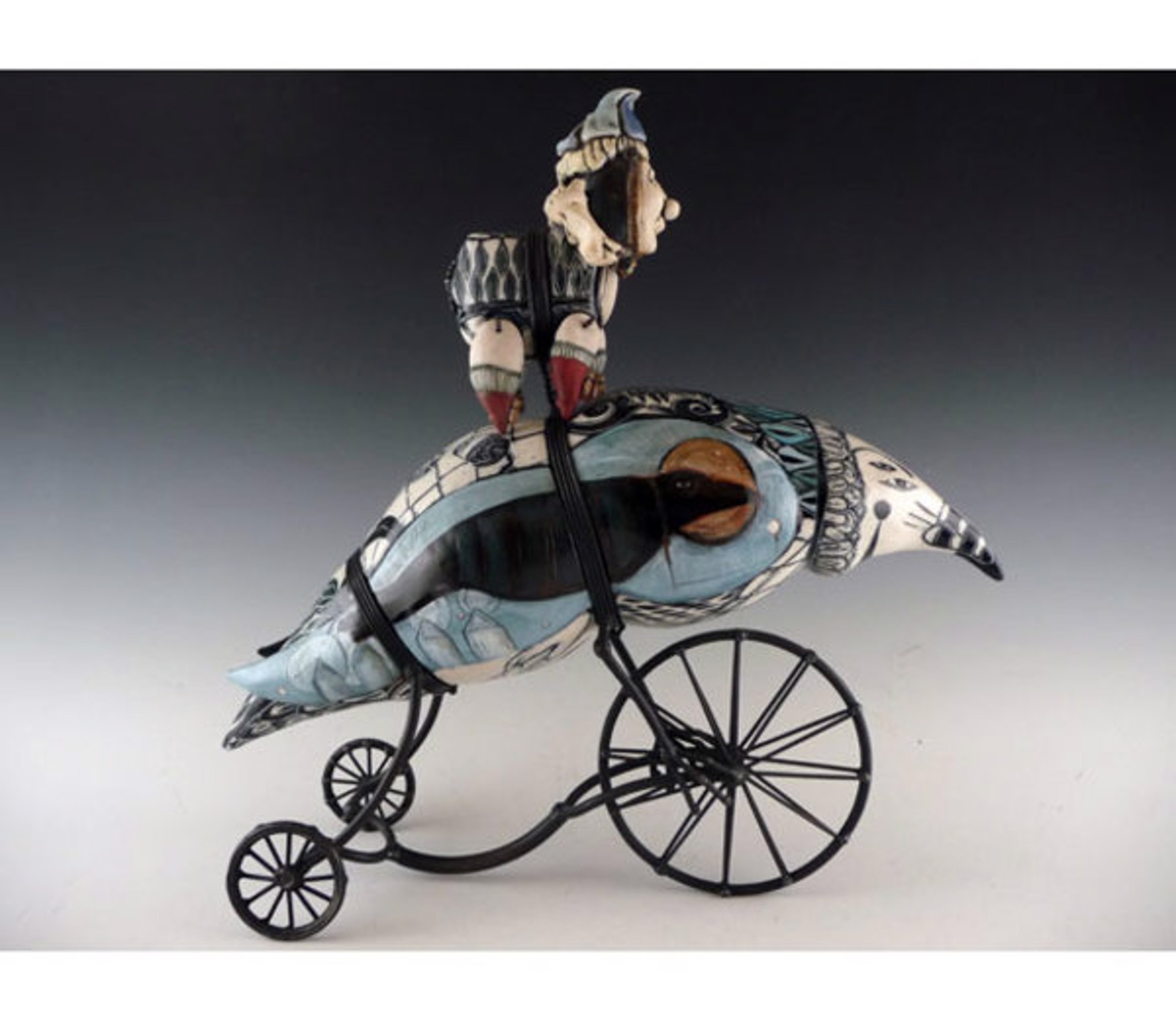 Wrapped Tricycle Bird by Robin and John Gumaelius Paul Scott Gallery