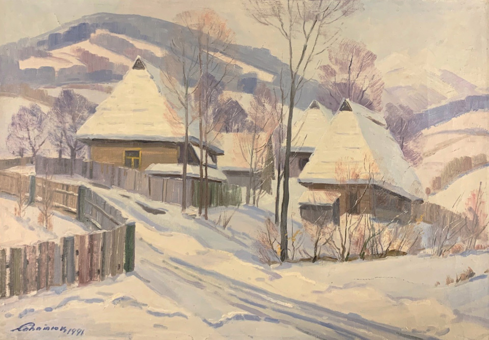 Winter in Western Ukraine by Mikhail Sapatyuk