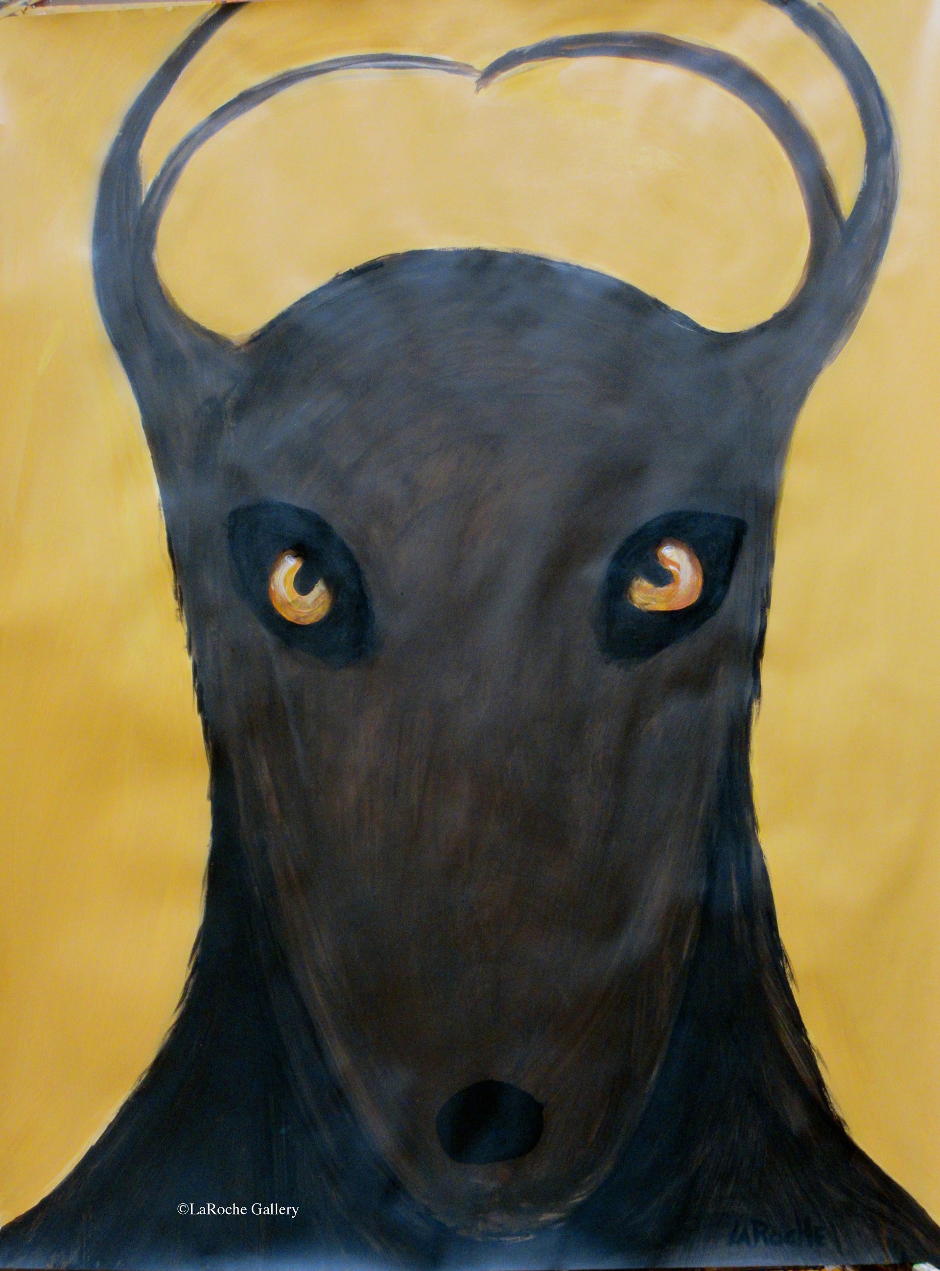 Brown Shadow Deer I by Carole LaRoche