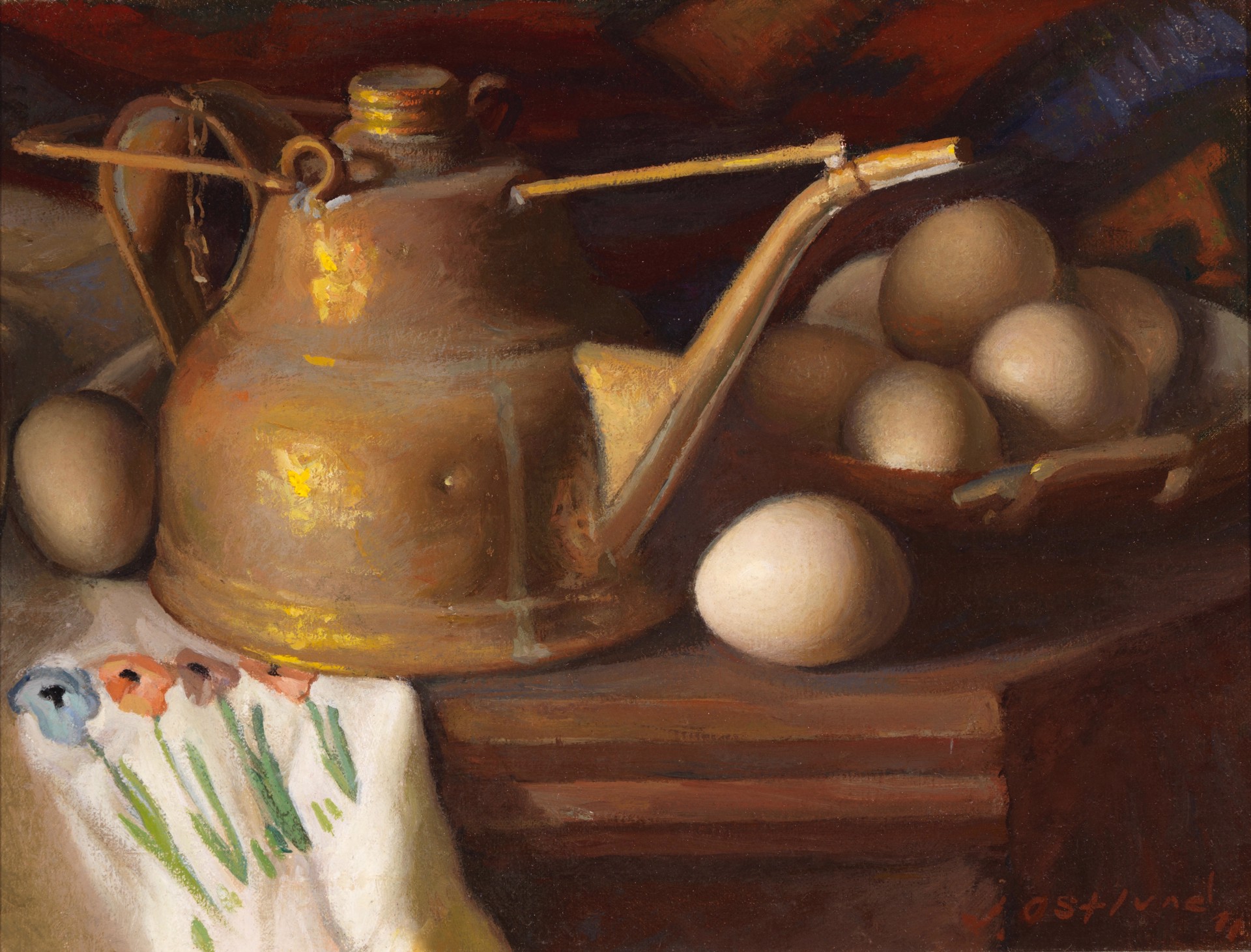 Copper Pot and Eggs by Jim Ostlund