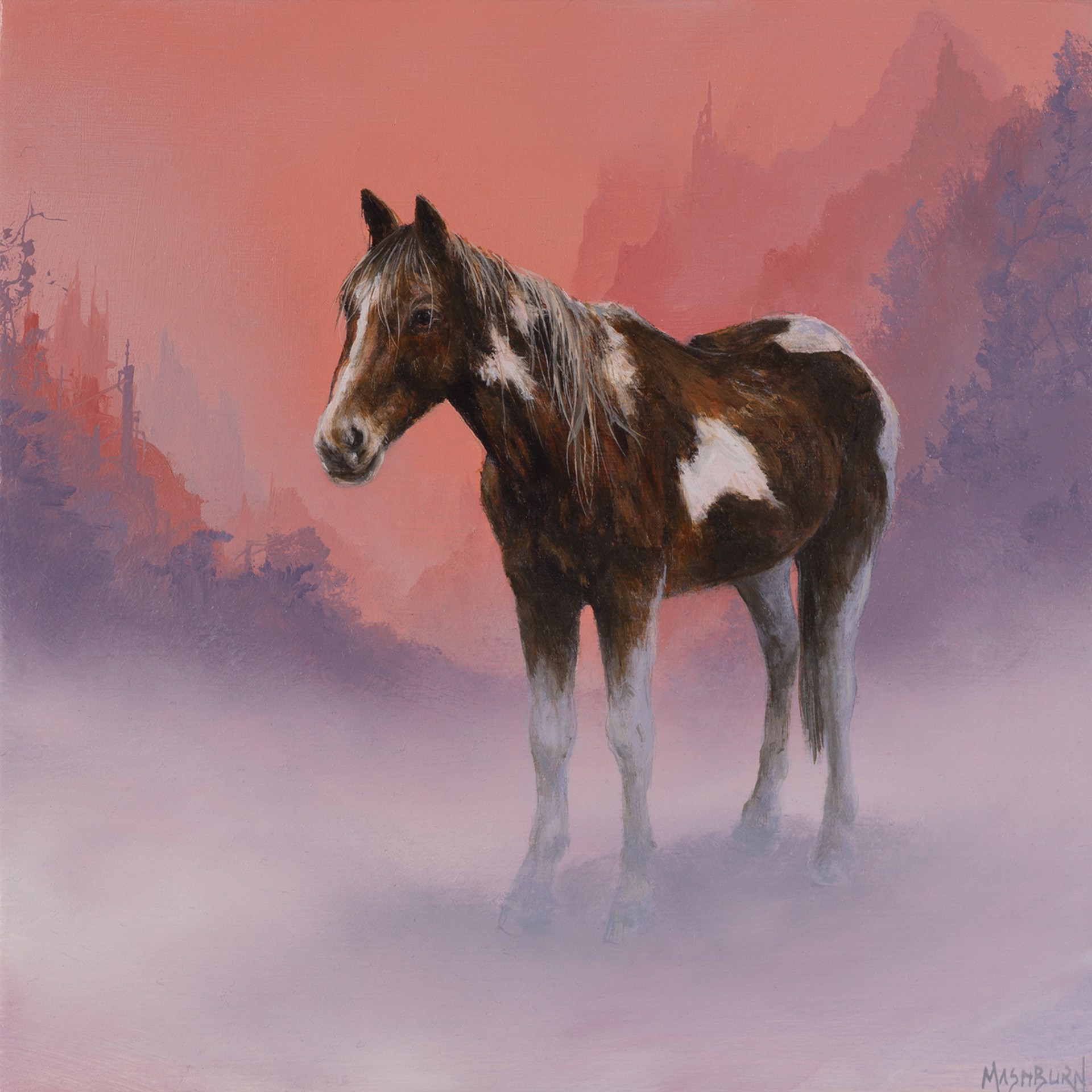 Horse in Fog by Brian Mashburn
