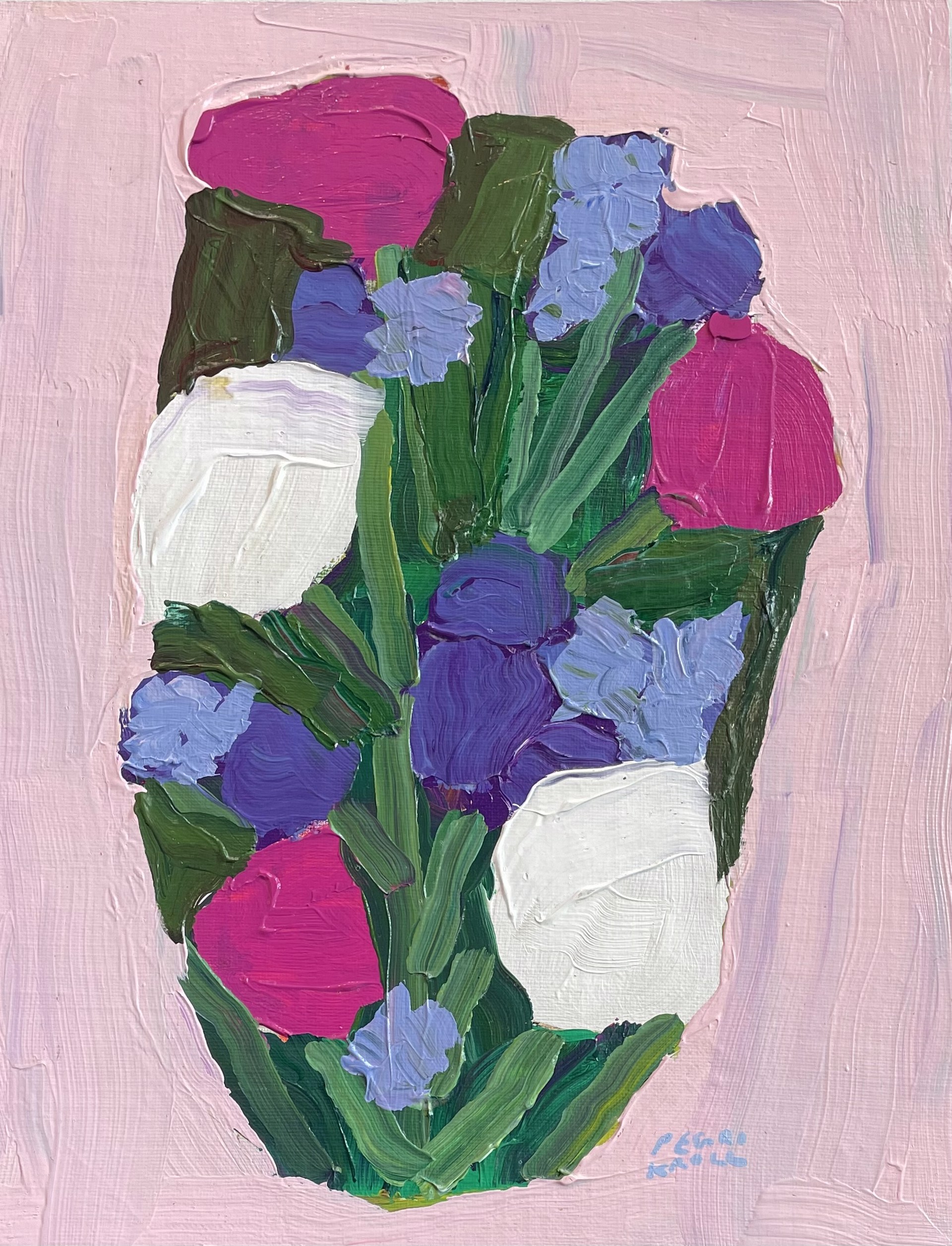 Tower of Flowers by Peggi Kroll-Roberts