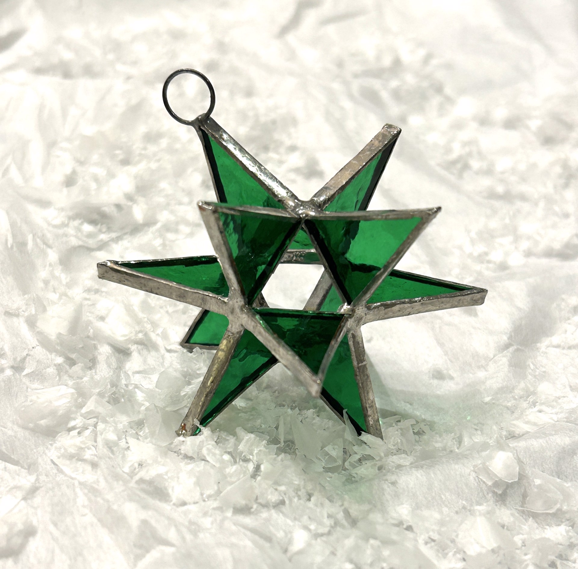 Ornament -GREEN Moravian Star by Fiesta Color