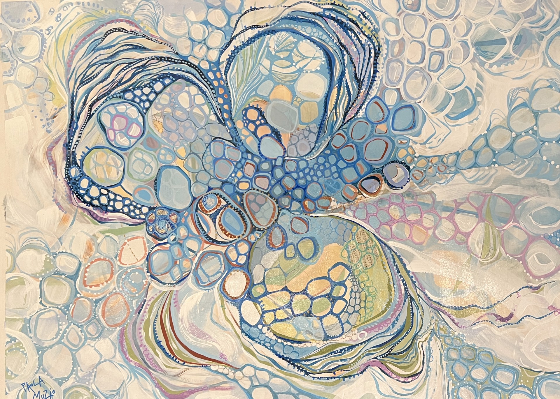 MIXED MEDIA I by PAOLA MUZIO