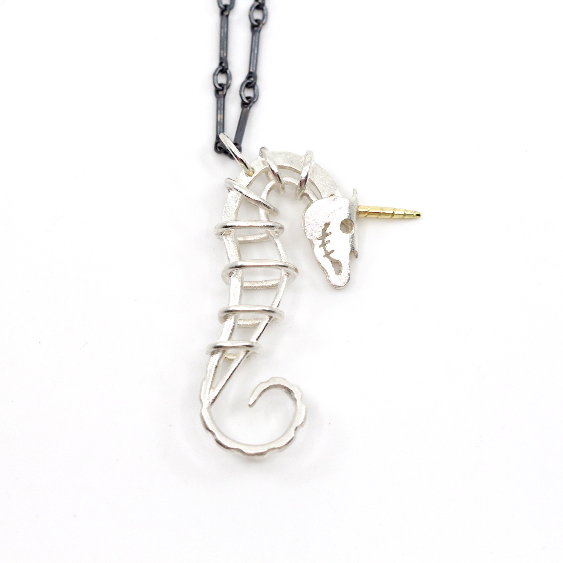 Seahorse Unicorn Necklace by Susan Elnora