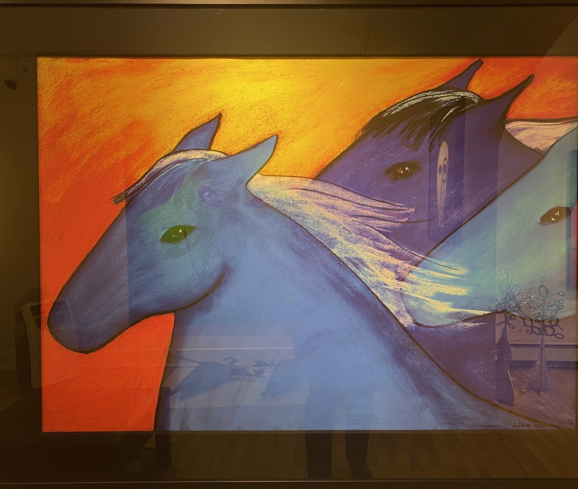 Blue Mustangs by Carole LaRoche