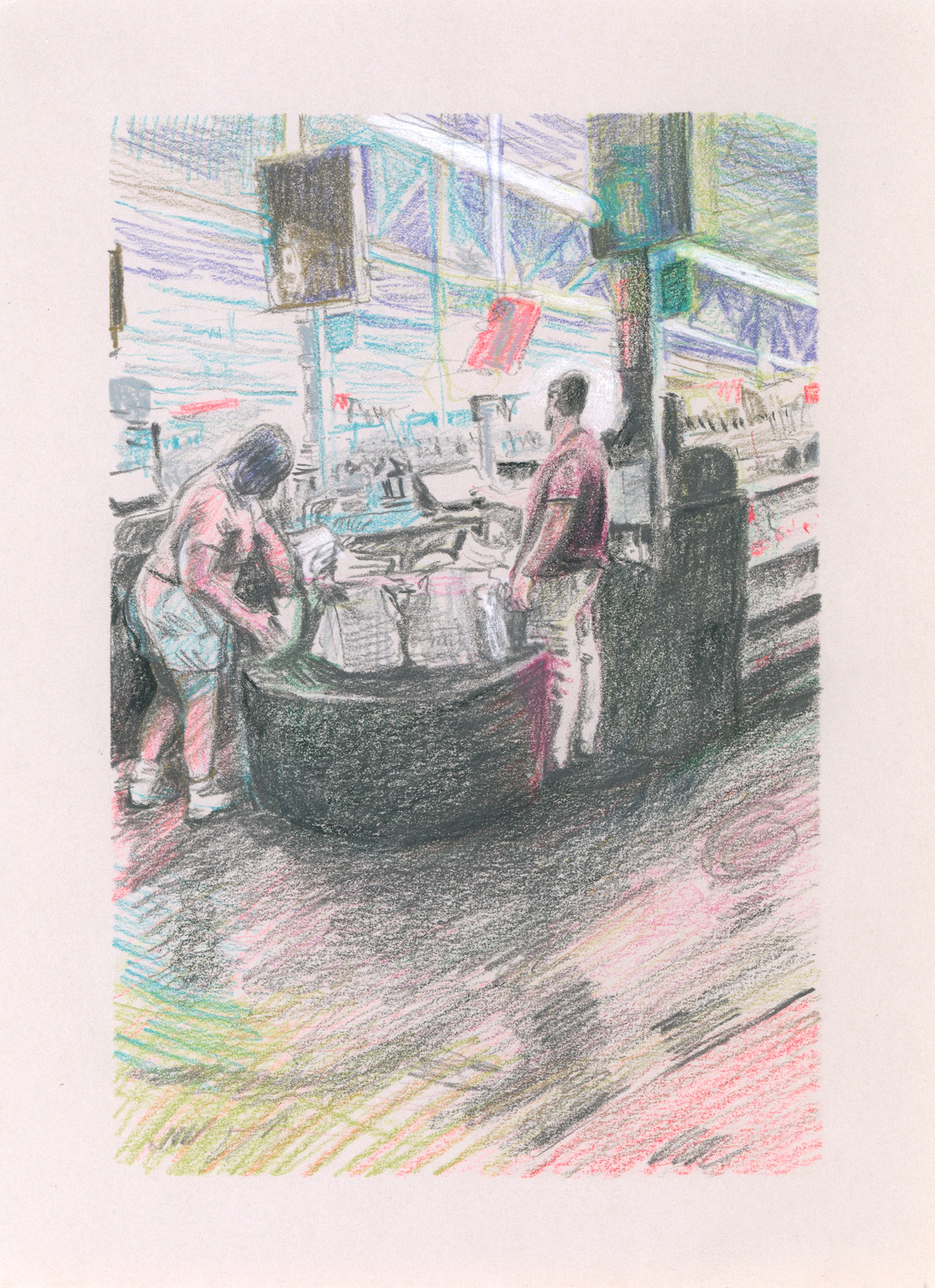 Marketplace/Cashier #29 by Eilis Crean