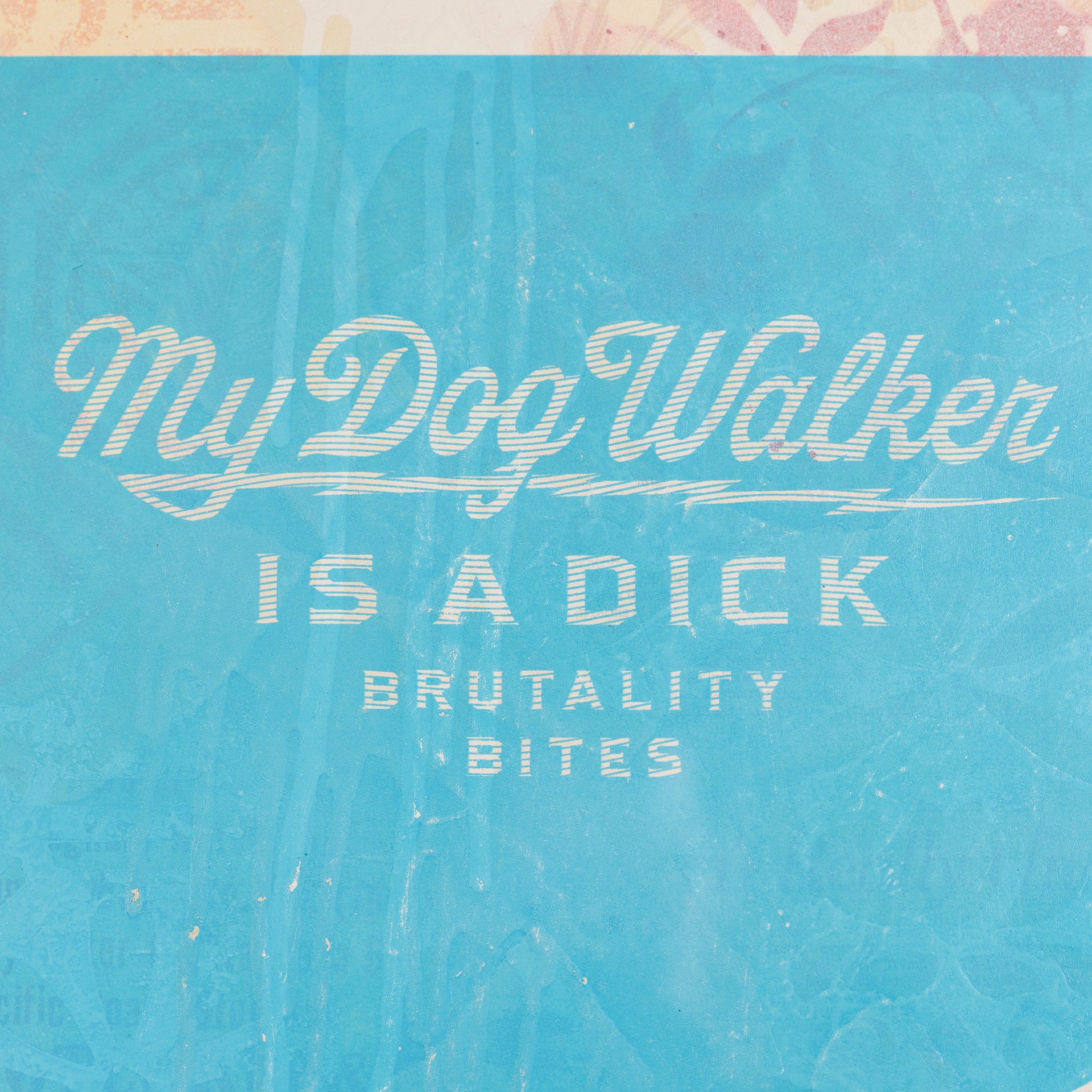 Sadistic Dog Walker (Blue) by Shepard Fairey / Limited editions