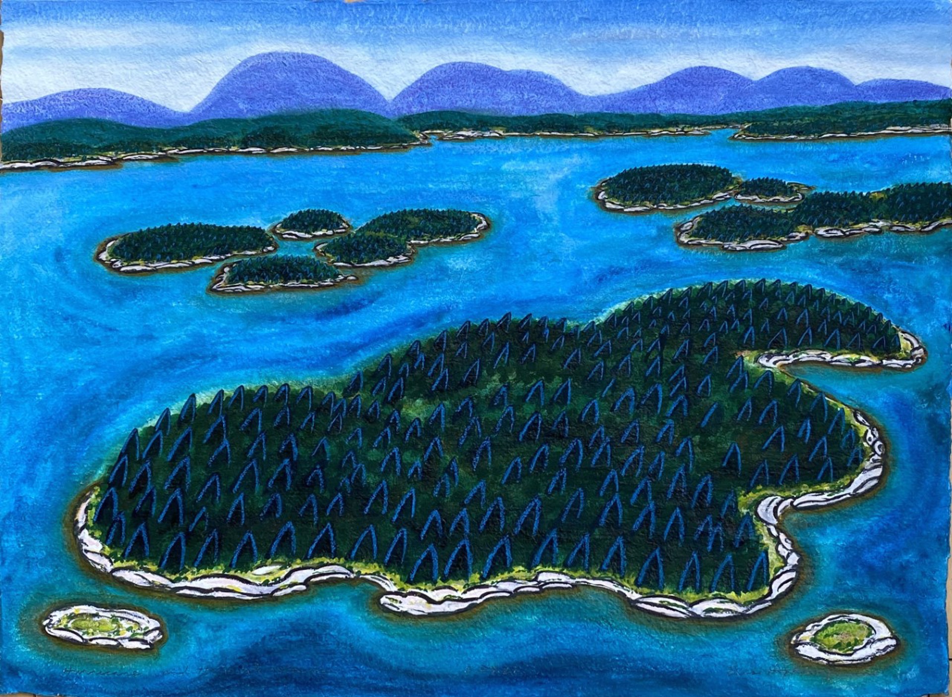 hurricane-and-the-white-islands-by-eric-hopkins-portland-art-gallery