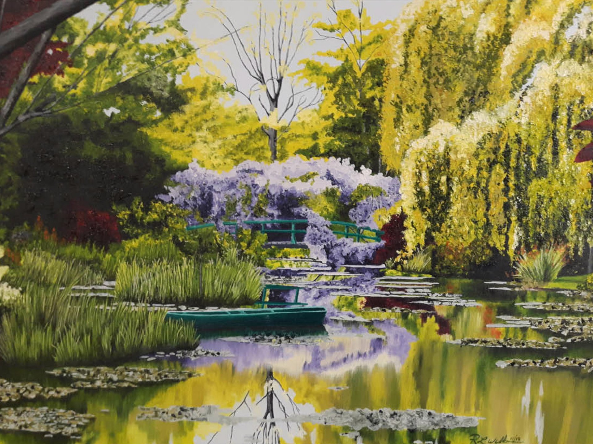 Lily Pond by Ron Wilkie