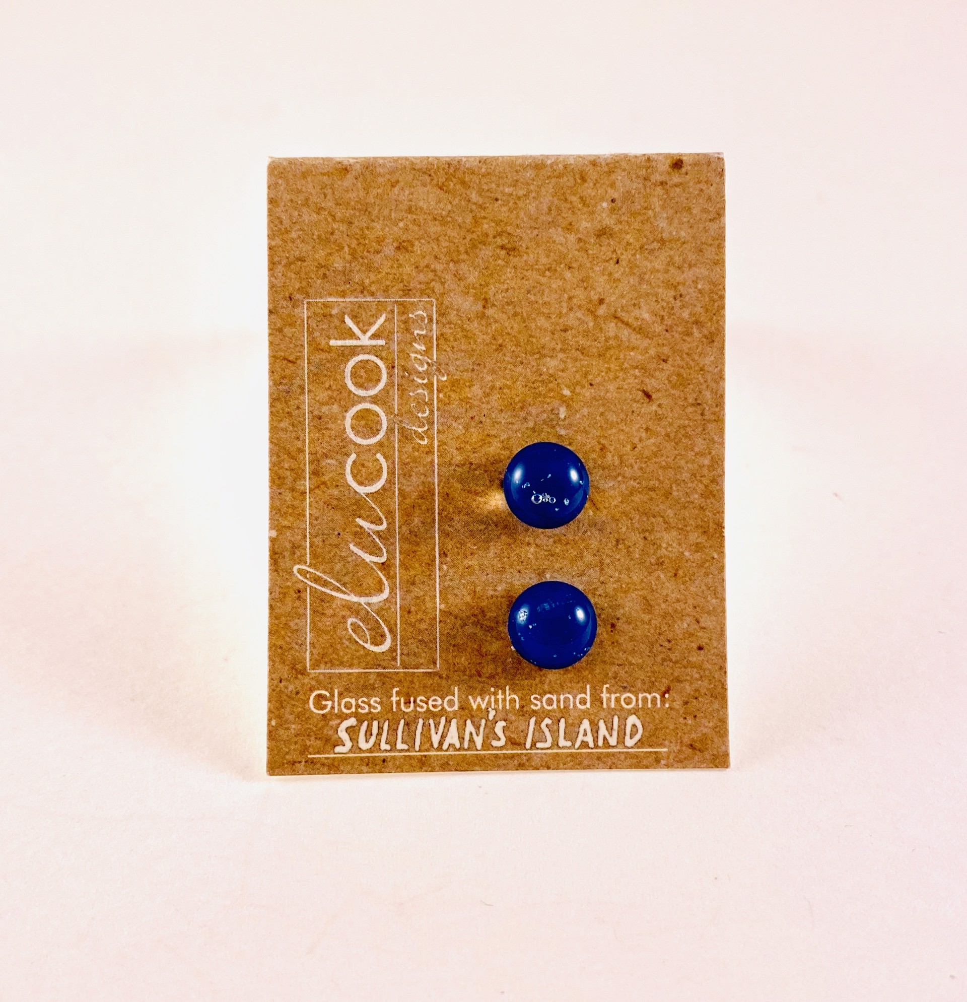 Button Earrings (ss posts), 2A by Emily Cook