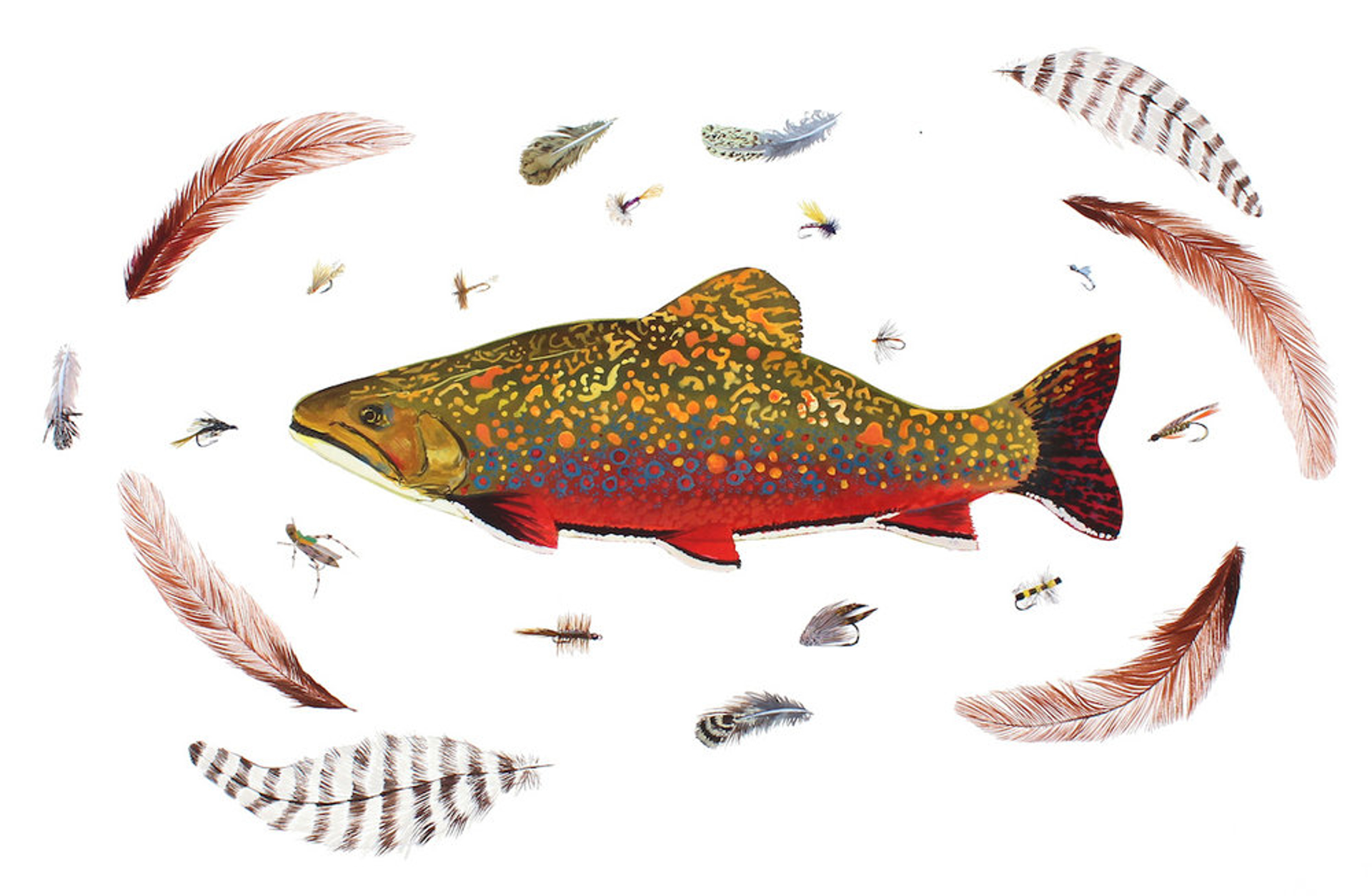 Brook Trout by Missy Dunaway Portland Art Gallery