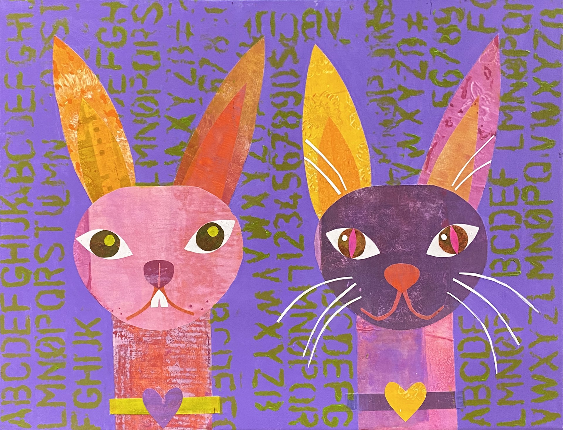 Rabbitt & Cat by Rebecca O'Brien