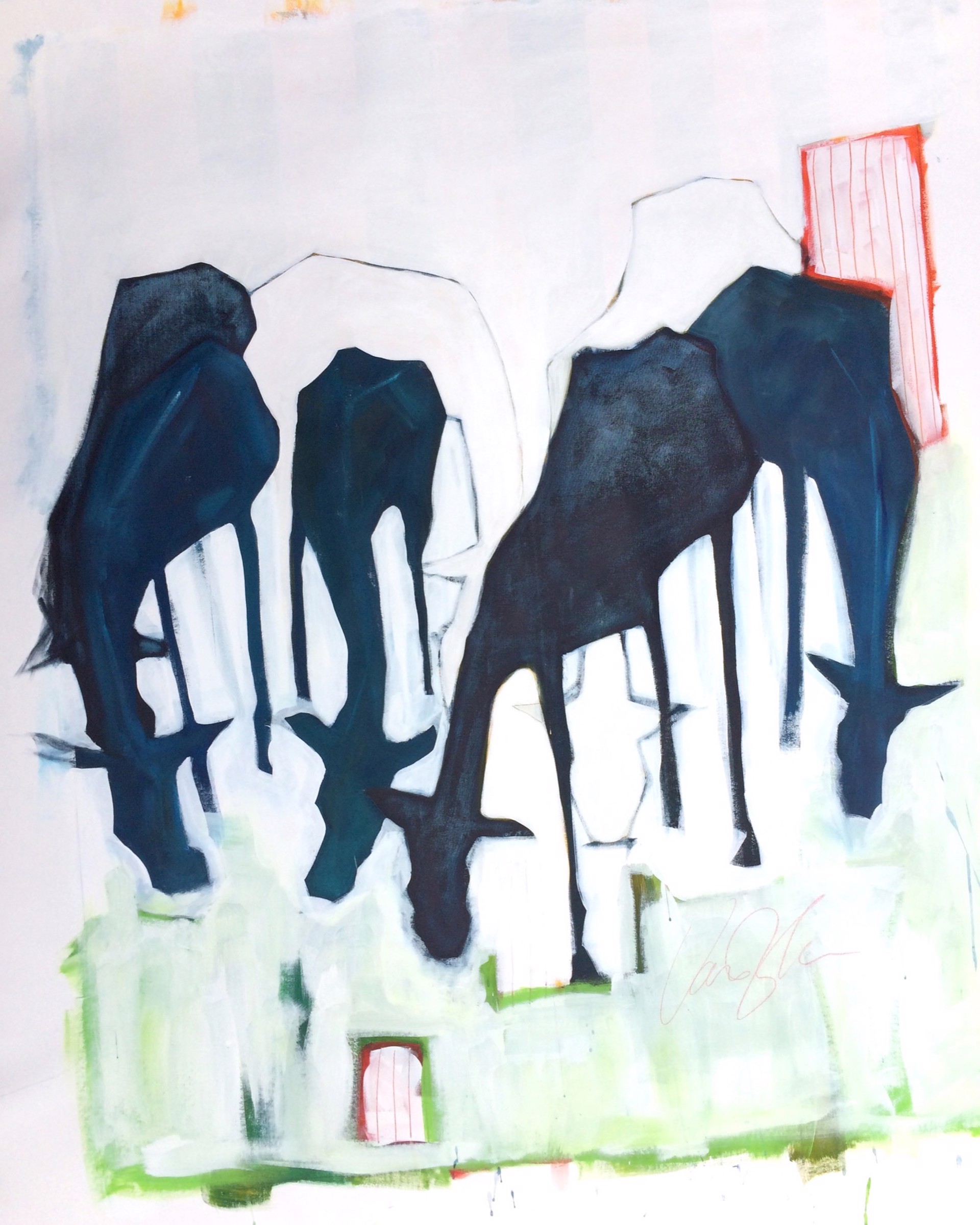 Vaches Bleues et Blanches by Rachael Van Dyke