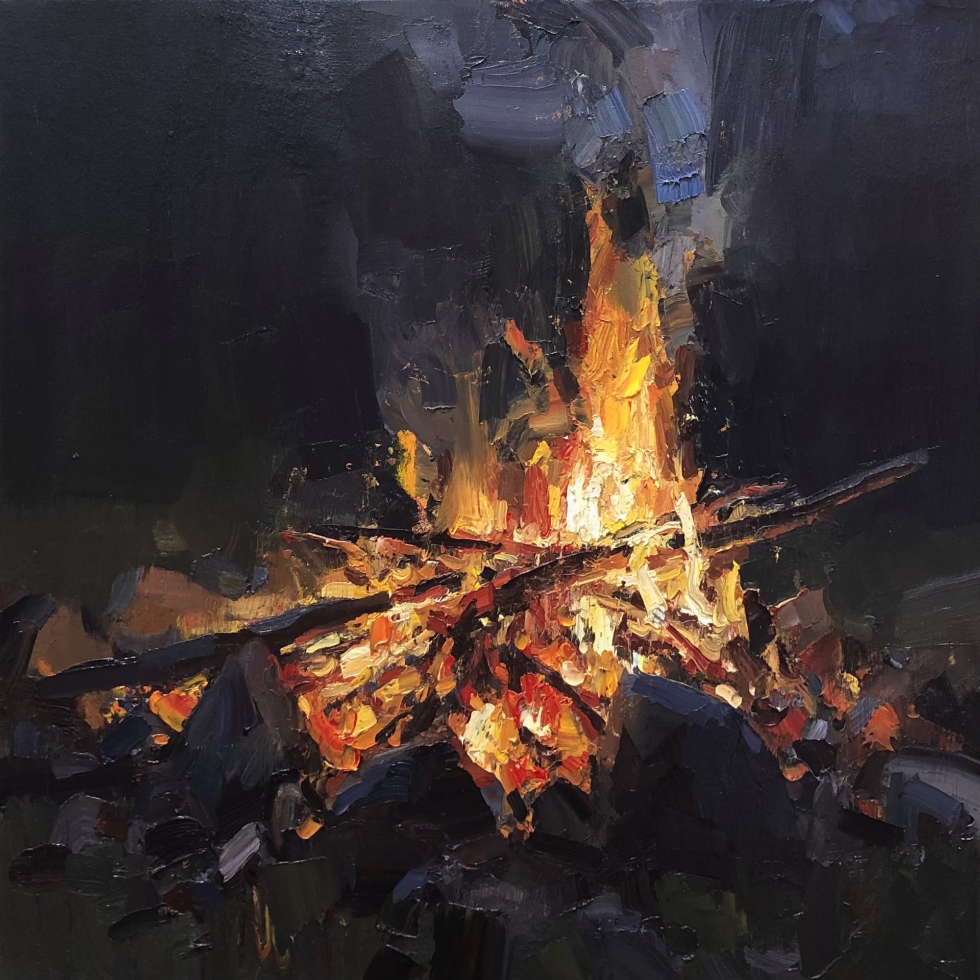 Bonfire IV by Tad Retz