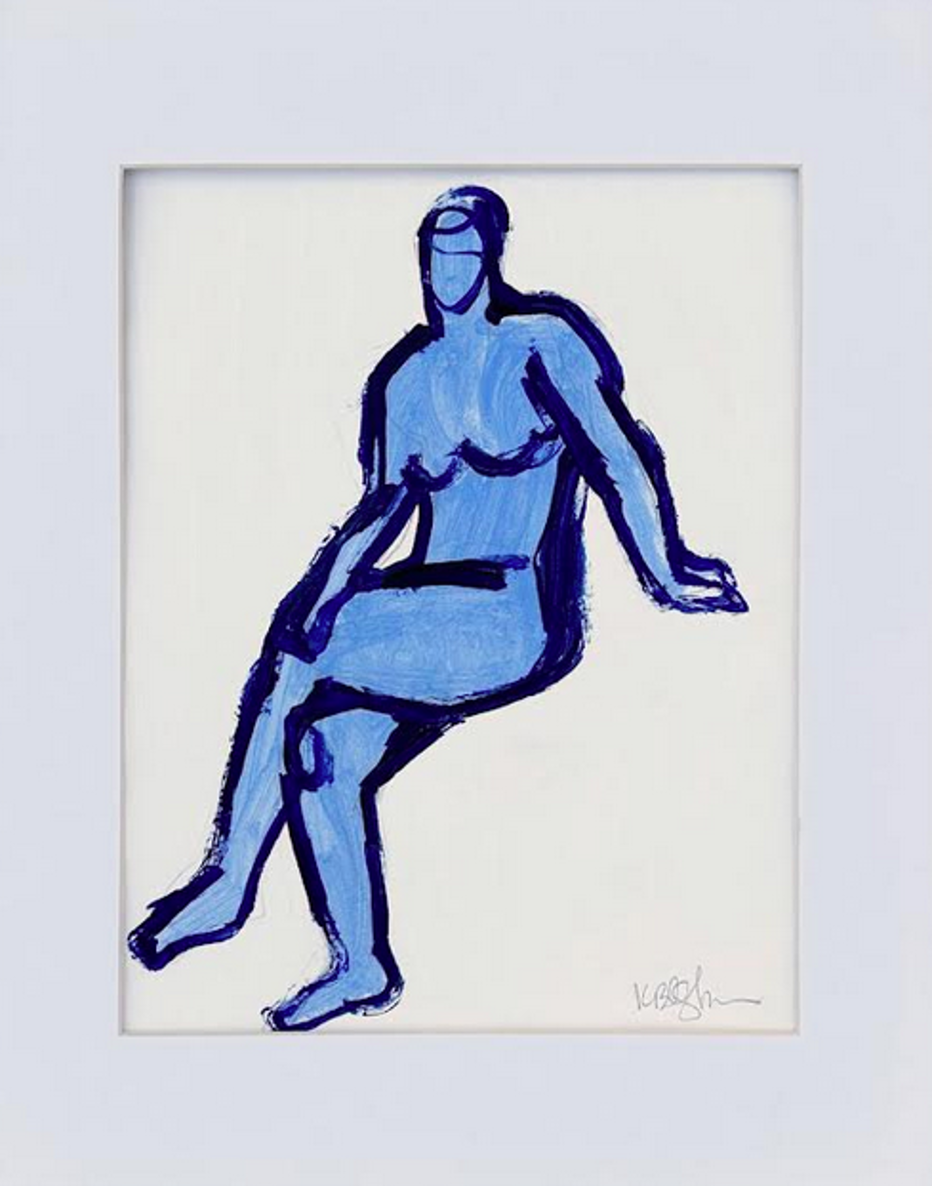 Blue Figure no.6 by Kelley Ogburn