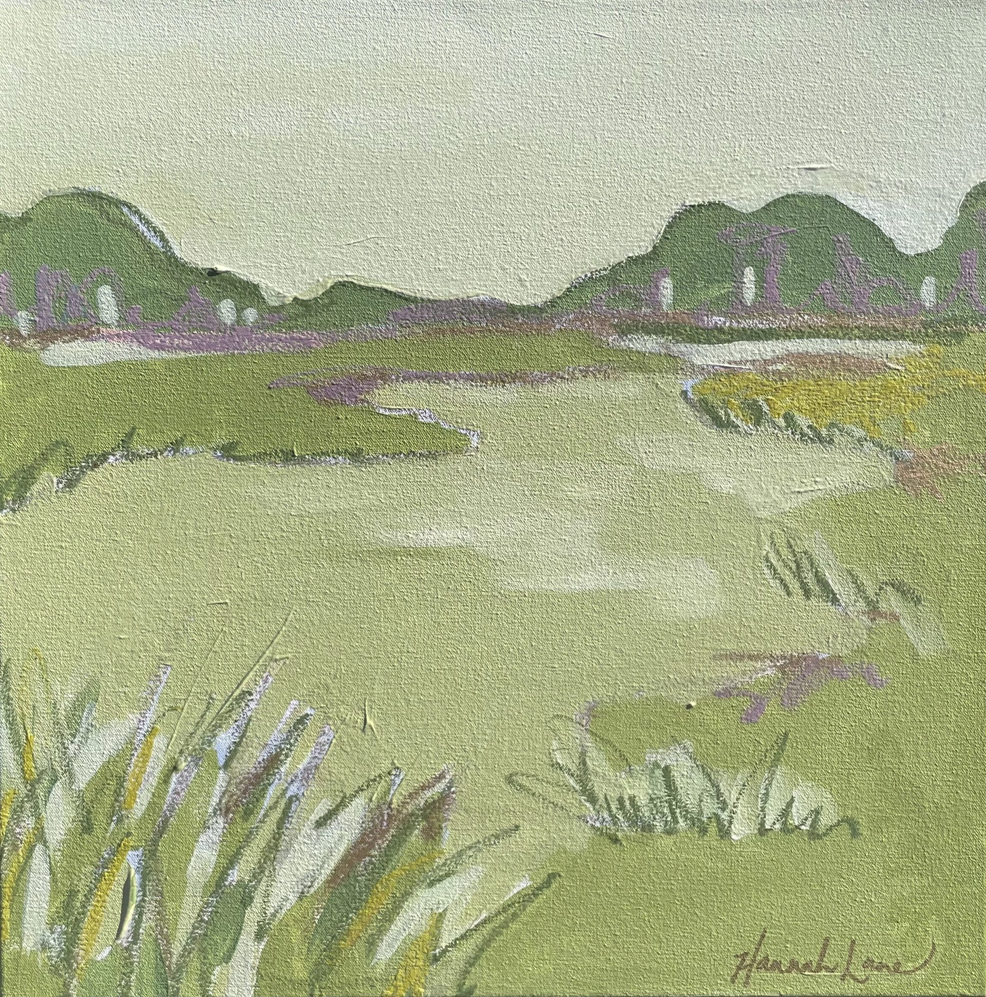 Color Bomb Marsh Green by Hannah Lane