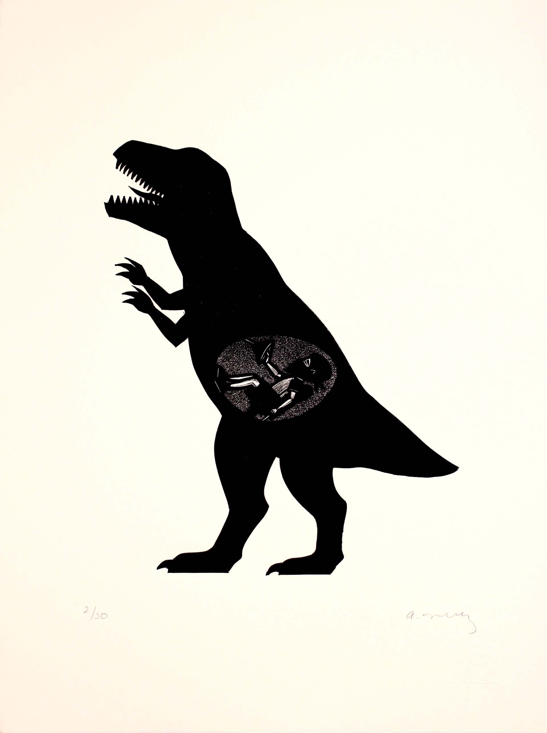 Niño en T-Rex by Alberto Cruz
