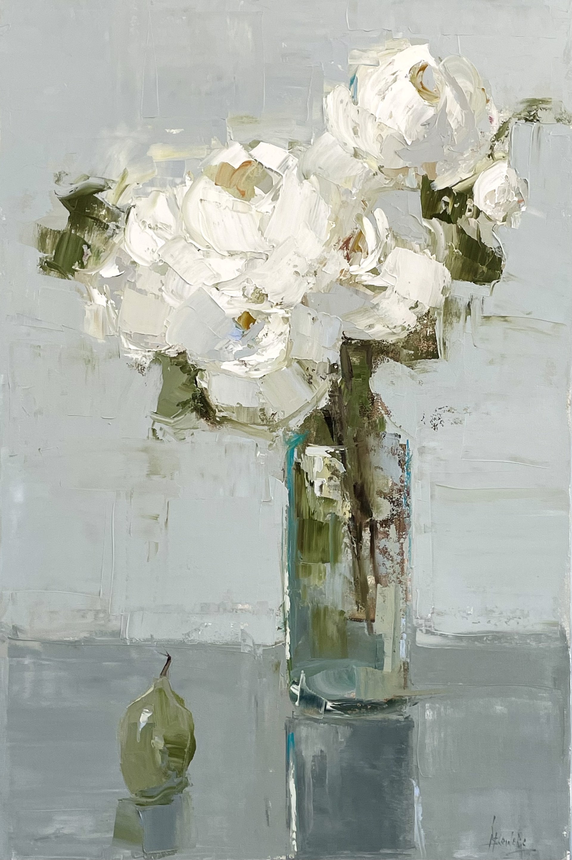 White Bouquet With Pear by Barbara Flowers