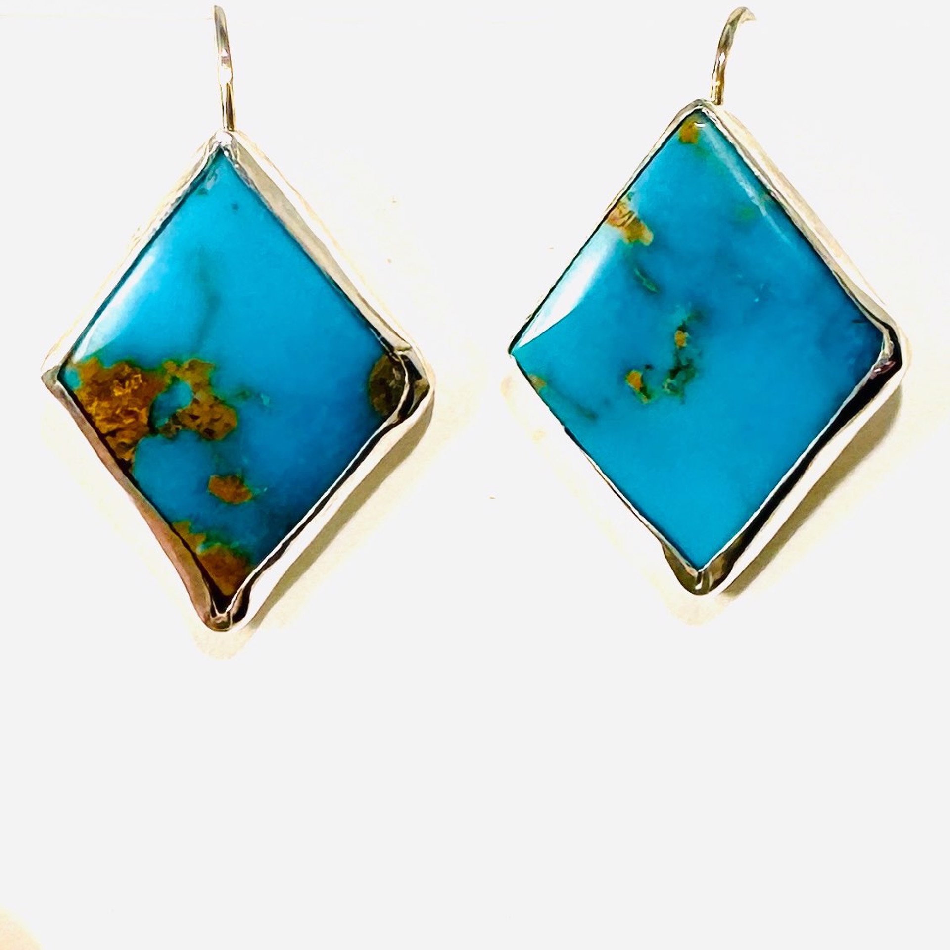 Pilot Mountain Turquoise Earrings AB23-75 by Anne Bivens