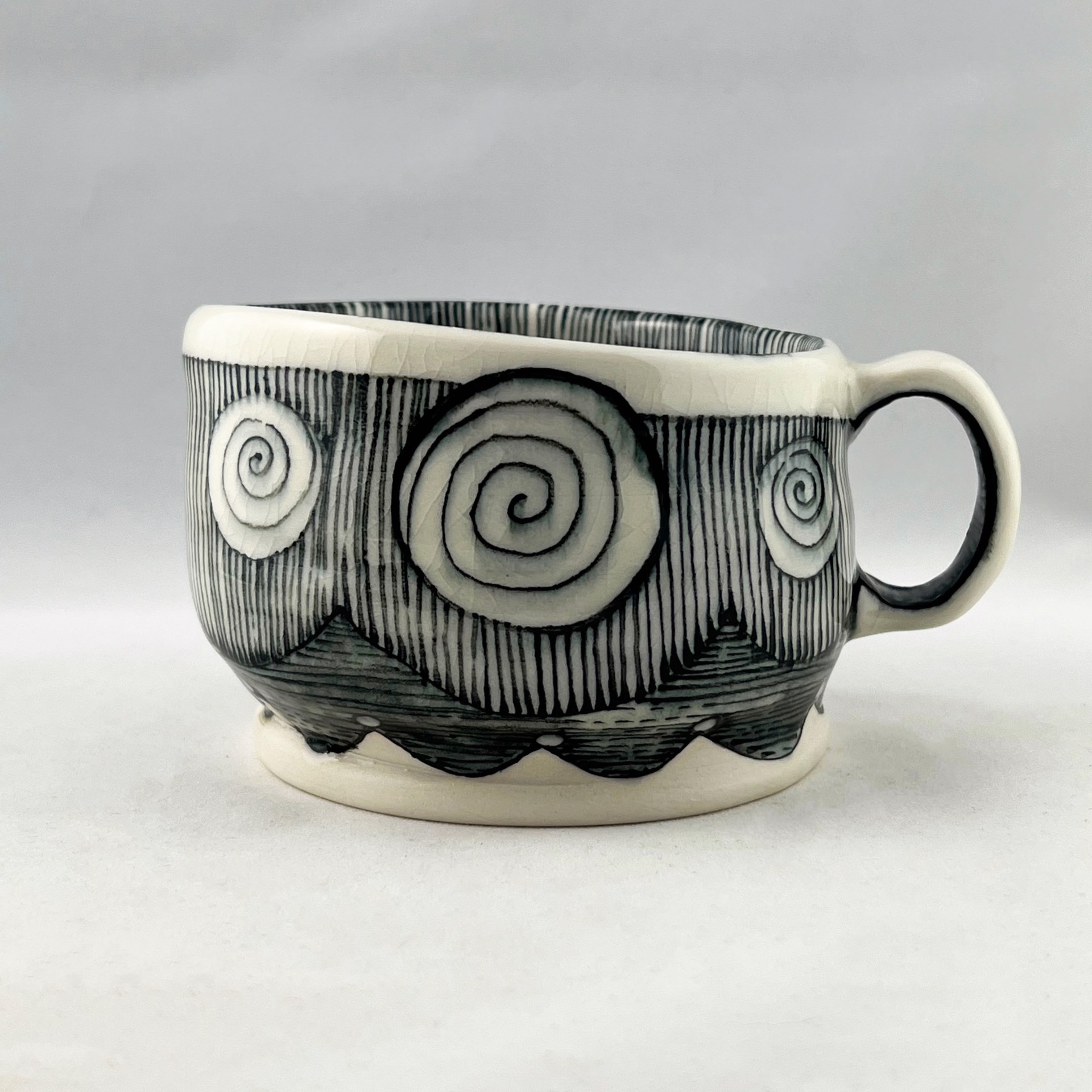 Stripes and Swirls  Mug by Niki Croom