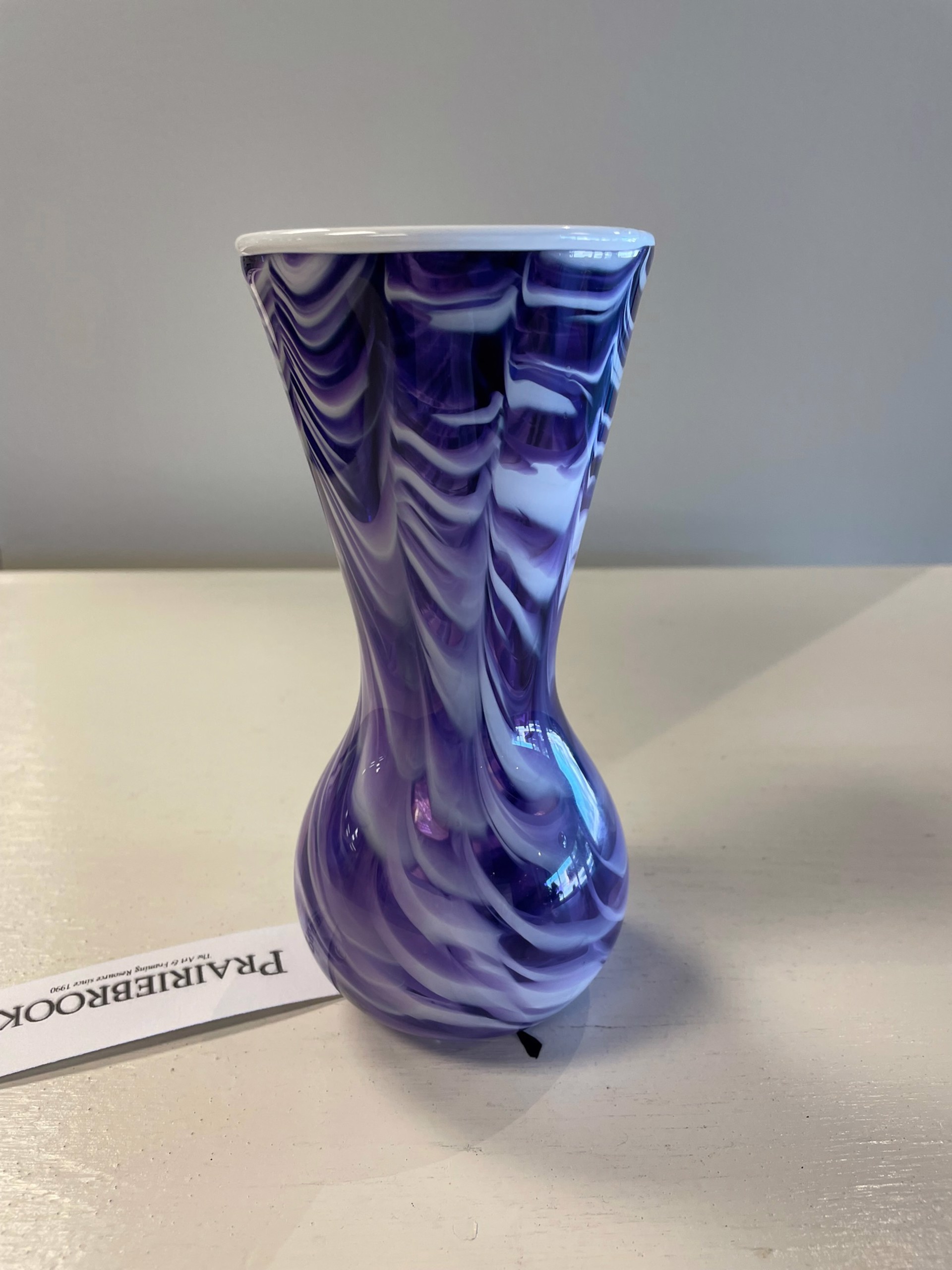 Purple Vase by AlBo Glass