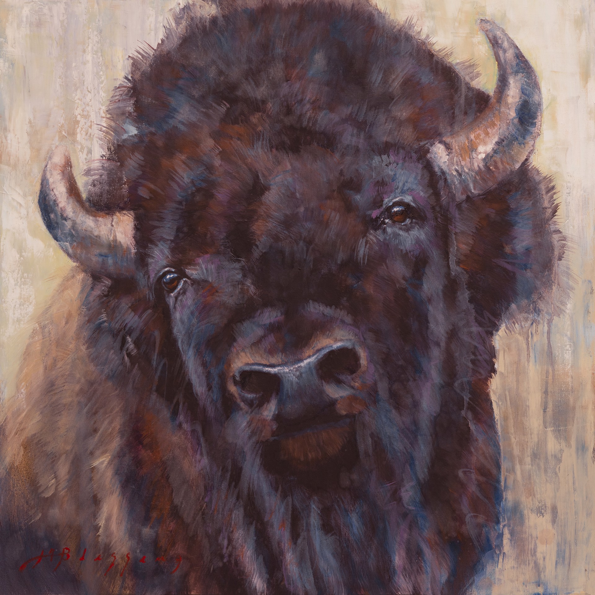 Buffalo Portrait By Meagan Blessing