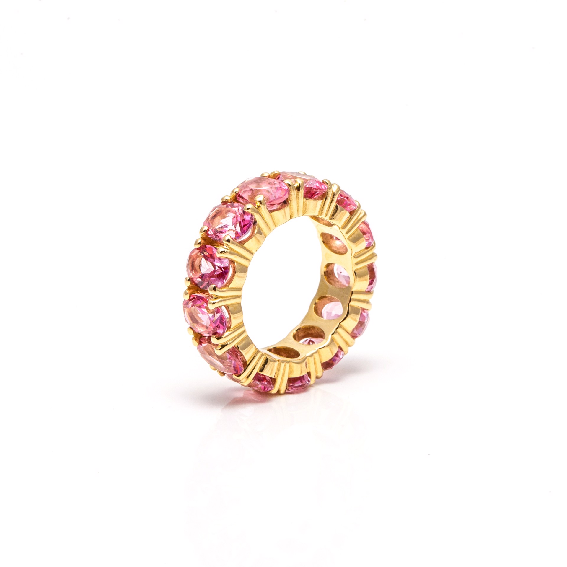 Madame - Pink Topaz Eternity Ring by Carley Jewels