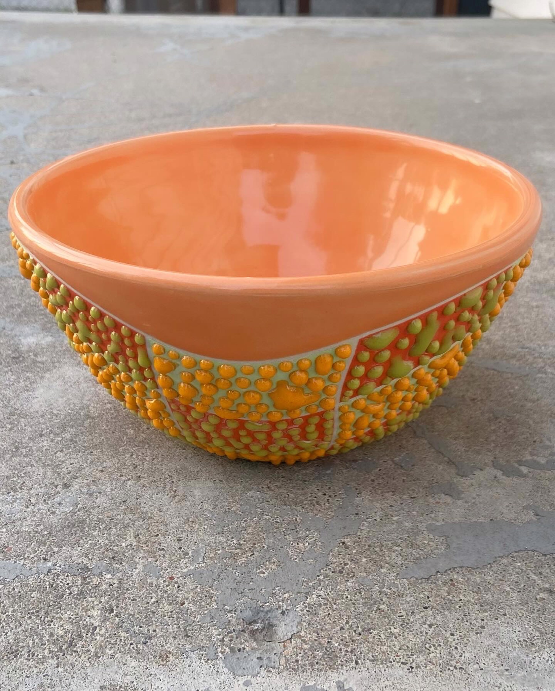 Checkered Gloopy Bowl 04 by Cassie Sullivan