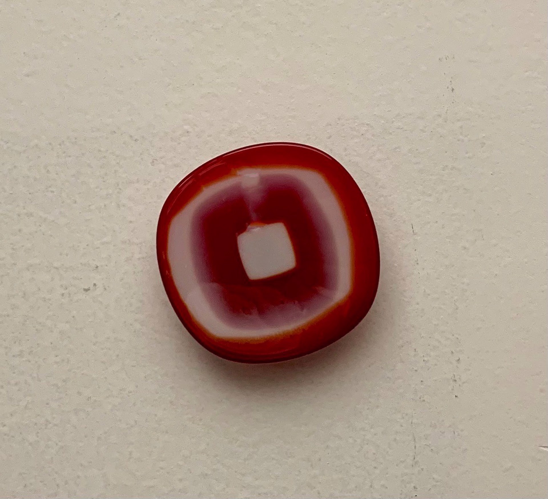 Compressed Wall Art / Knobs / Pulls / Hooks - Transparent Red by Chris Cox