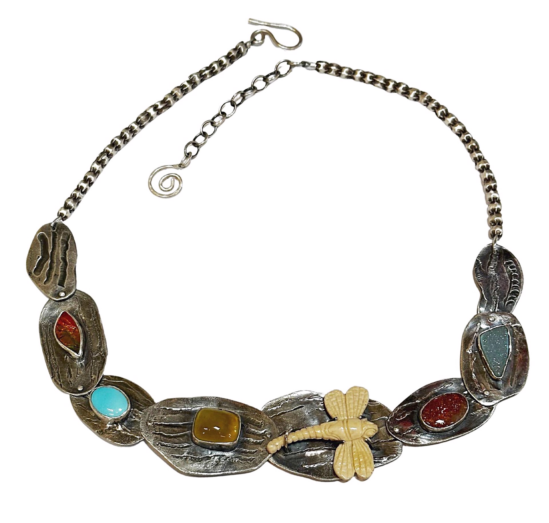 Desert Dragonfly Necklace by Doris King