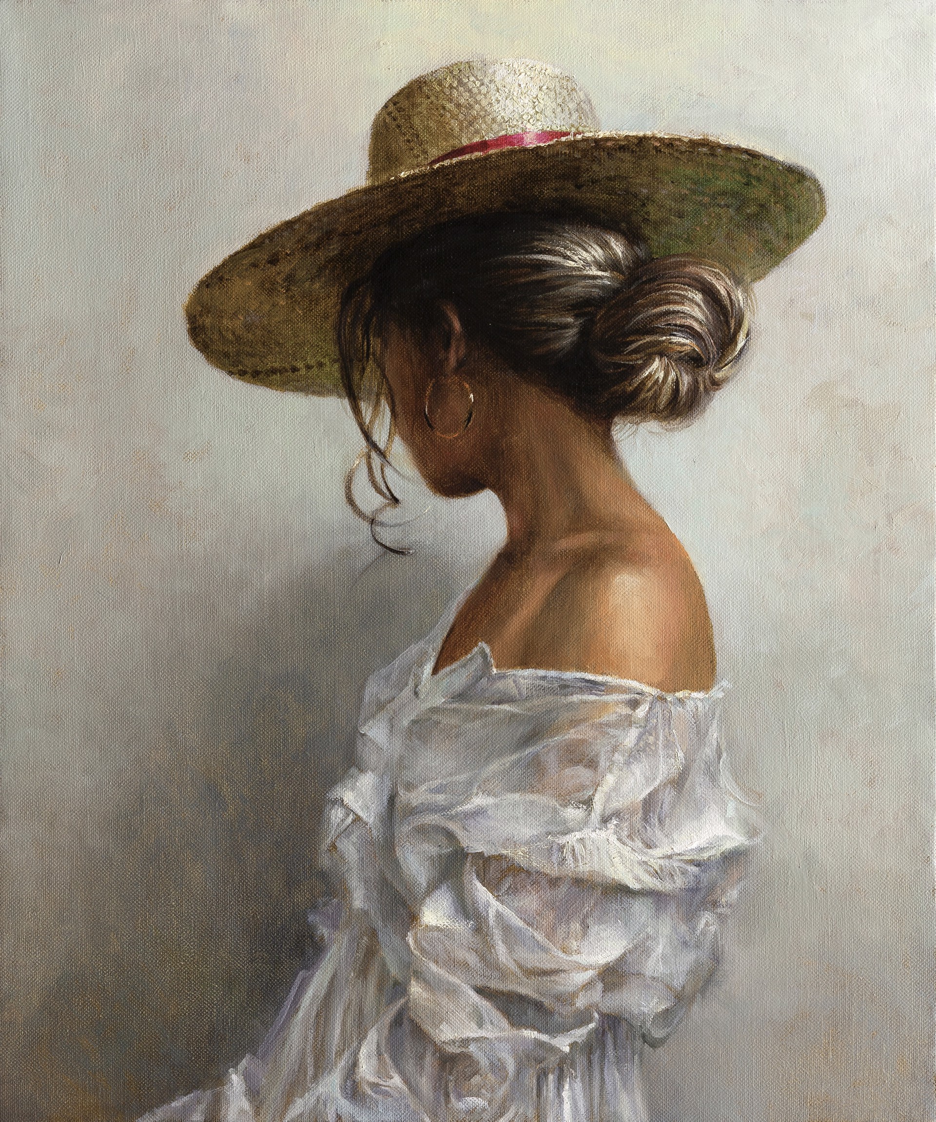 "Girl in Straw Hat" by Oleg Trofimov
