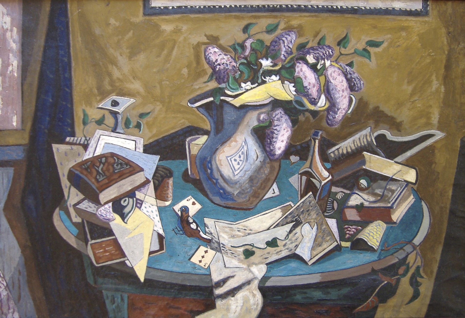 Still Life with Lilacs by Ross Moffett