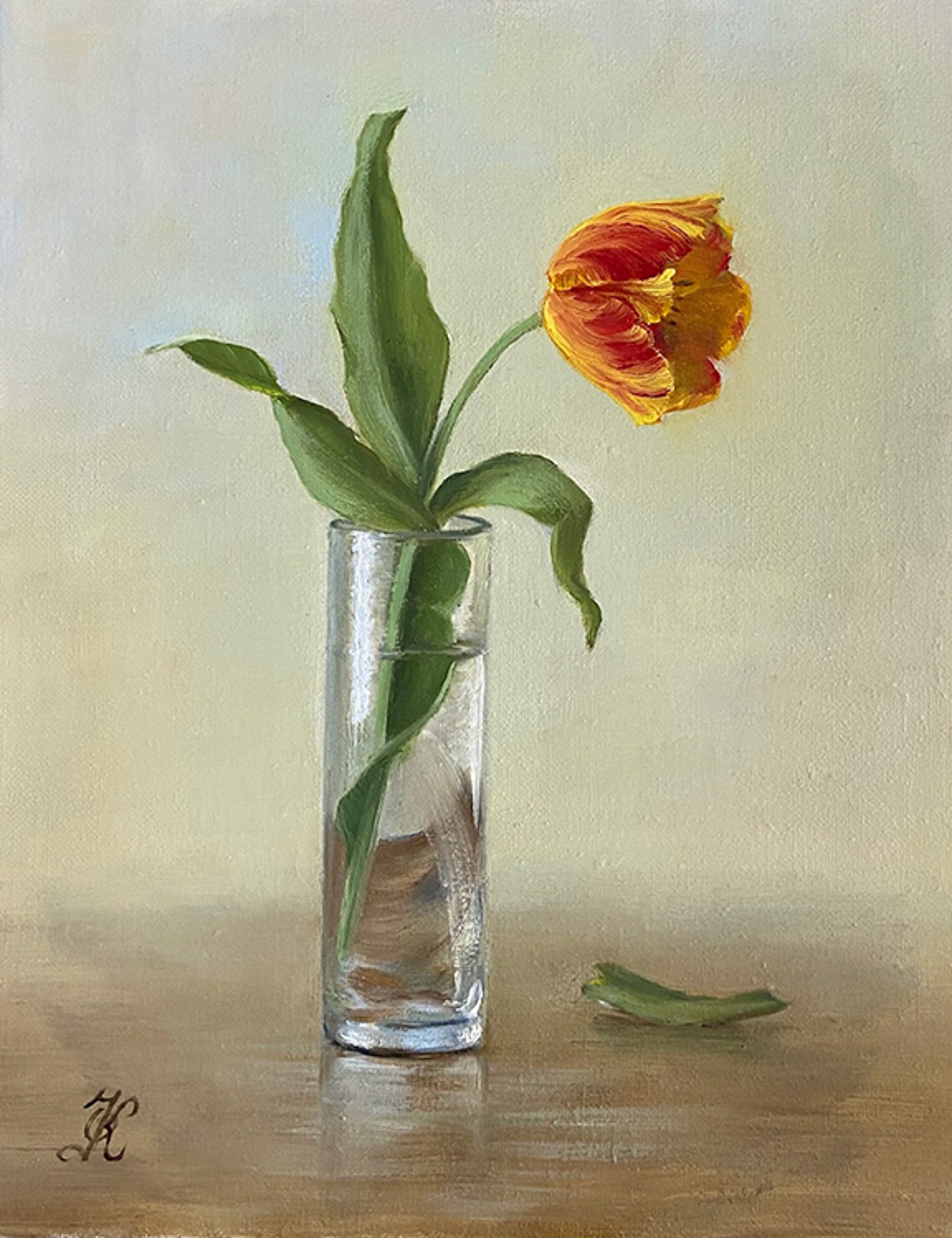 April Tulip by Olga Karpeisky