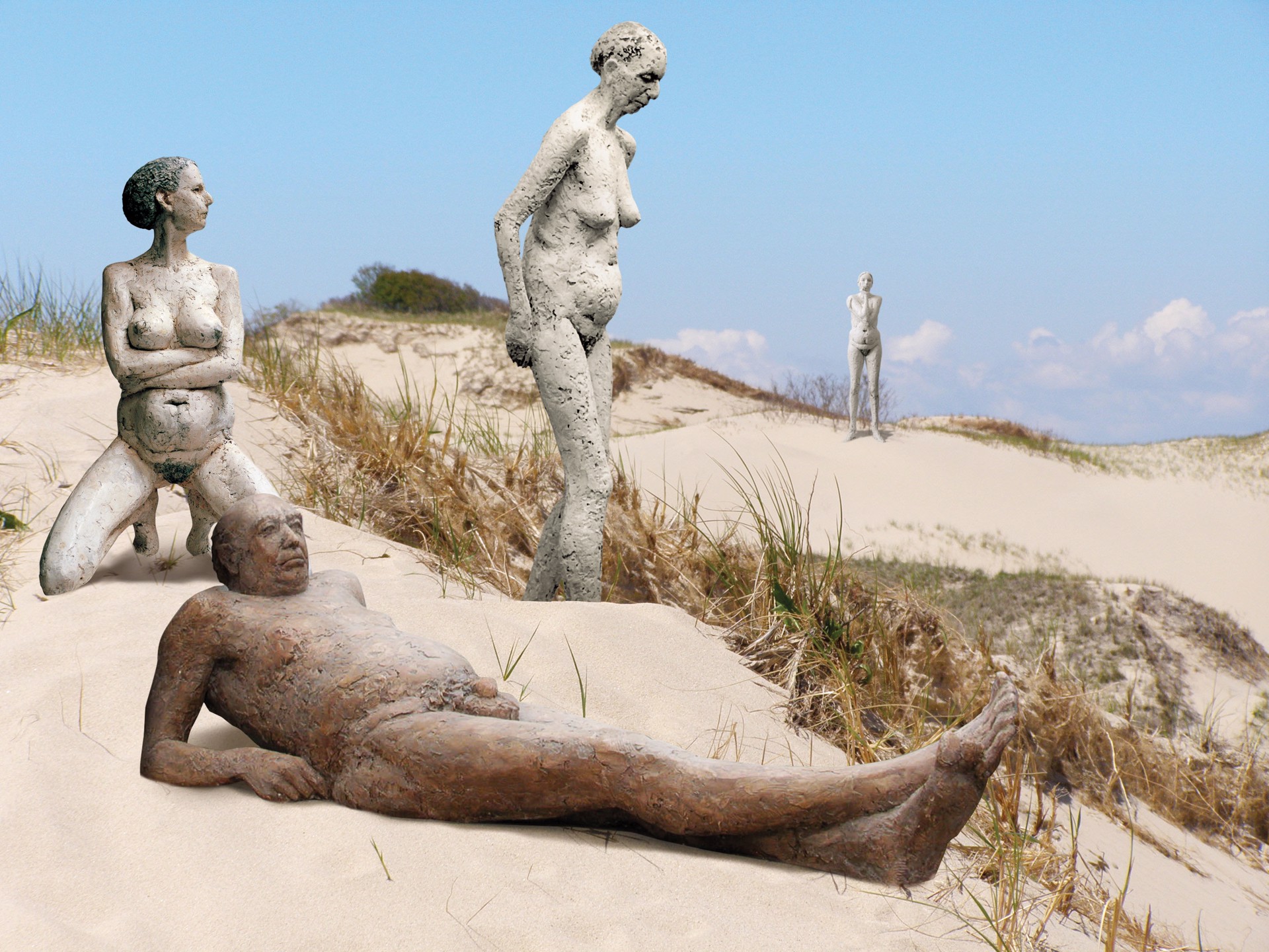 Four in the Dunes by Penelope Jencks