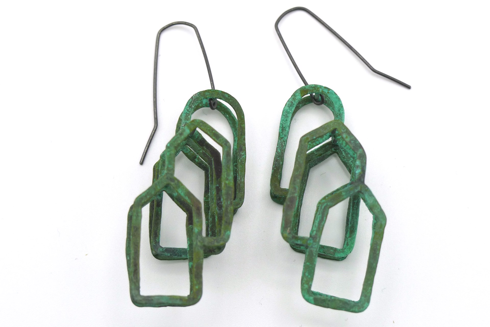 Triple Arch House Grid Earrings by Juan Fried