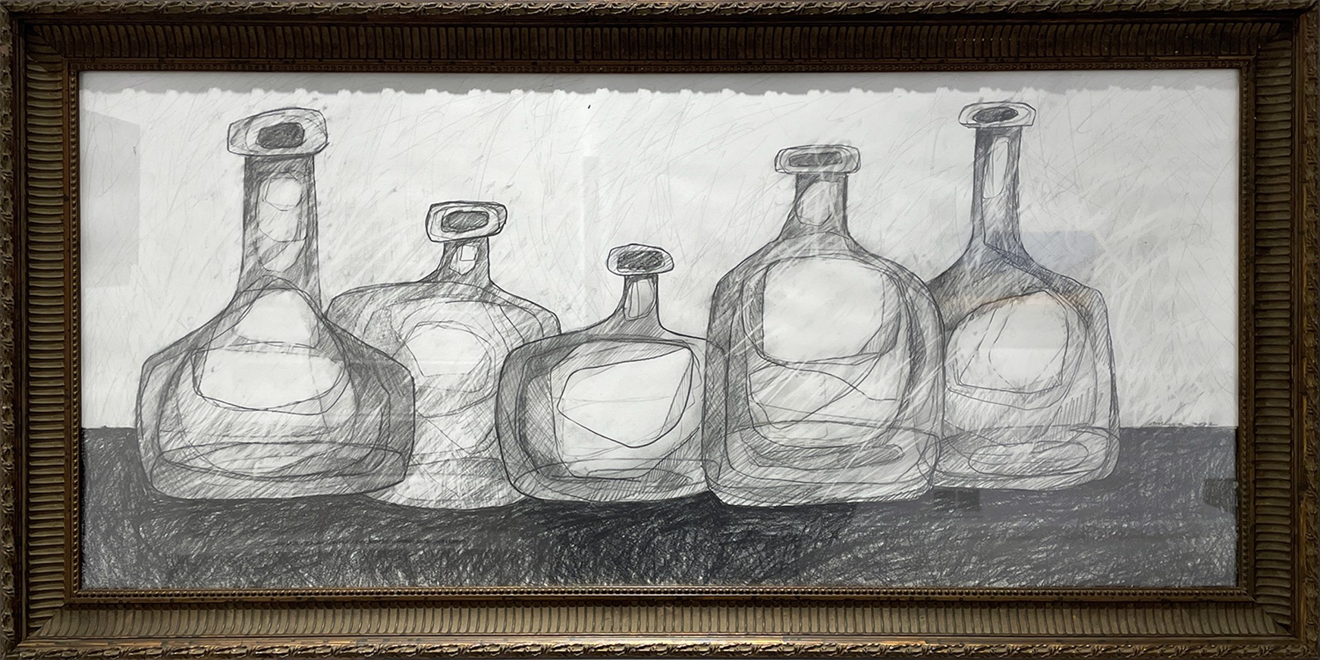 Five Morandi Bottles by David Dew Bruner