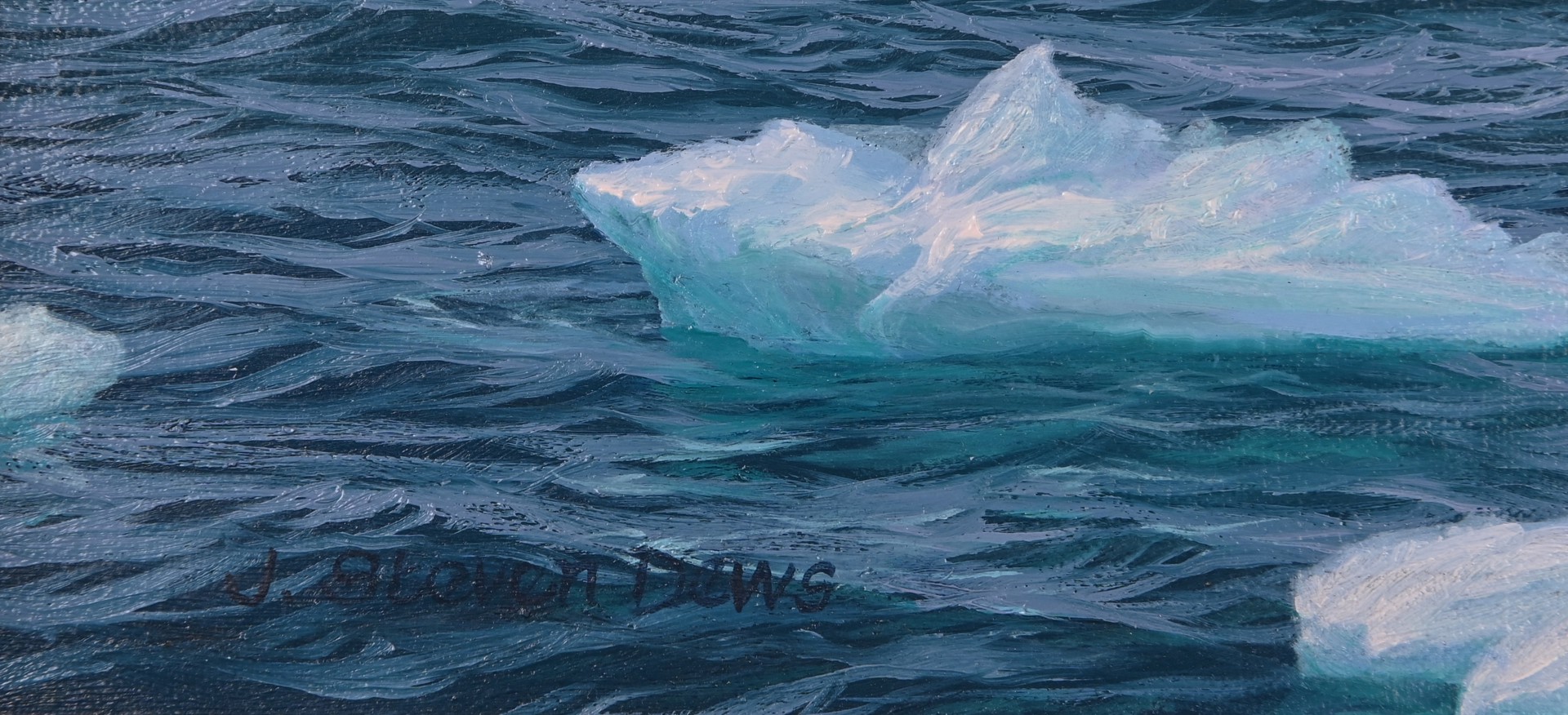 A Sailboat in the Artic by John Steven Dews