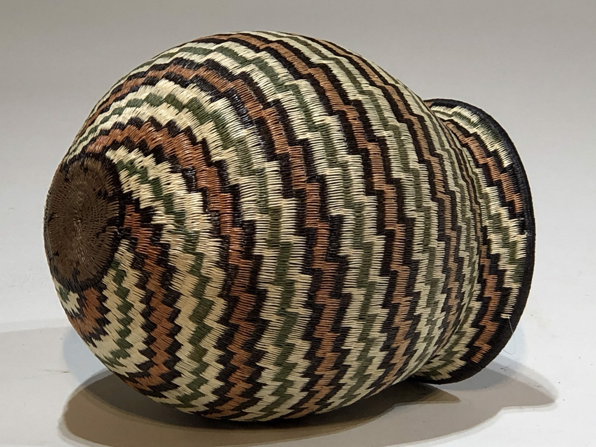 Egg Shaped Basket 352 by Wounaan & Embera Panama Rainforest Baskets Wounaan