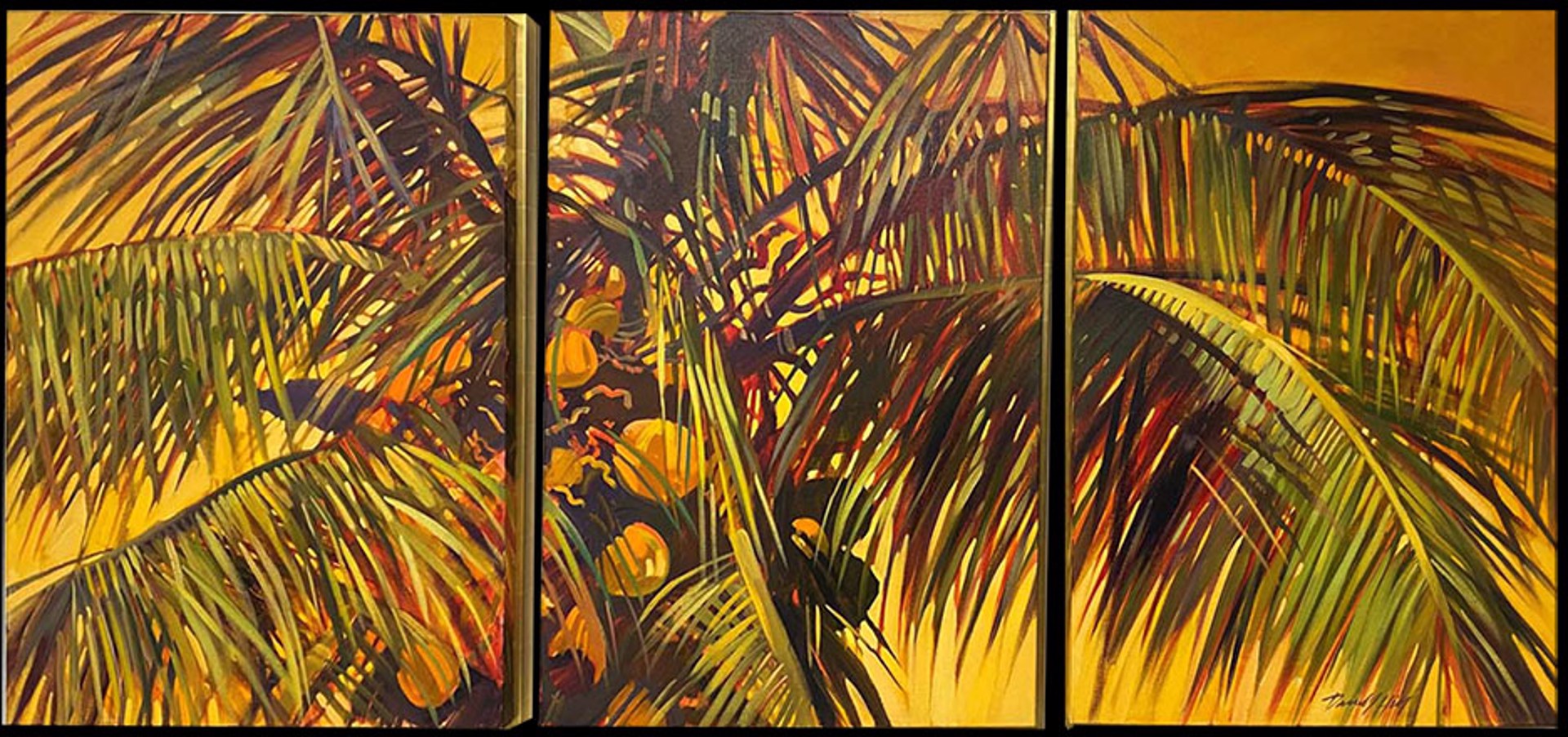Symphony 4  - Original (Triptych) by Darrell Hill