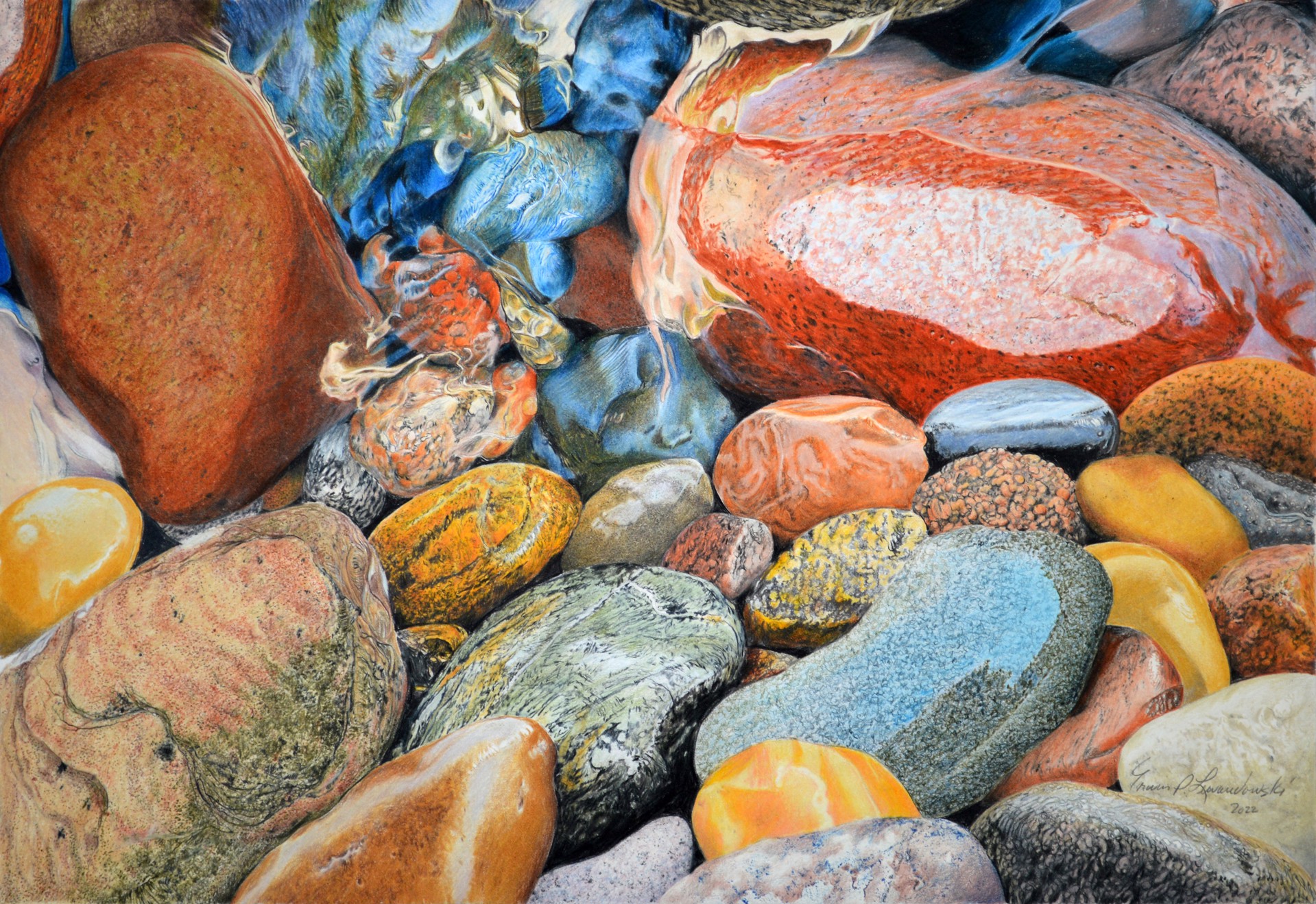 Lake Huron Rock Collection II by Erwin Lewandowski