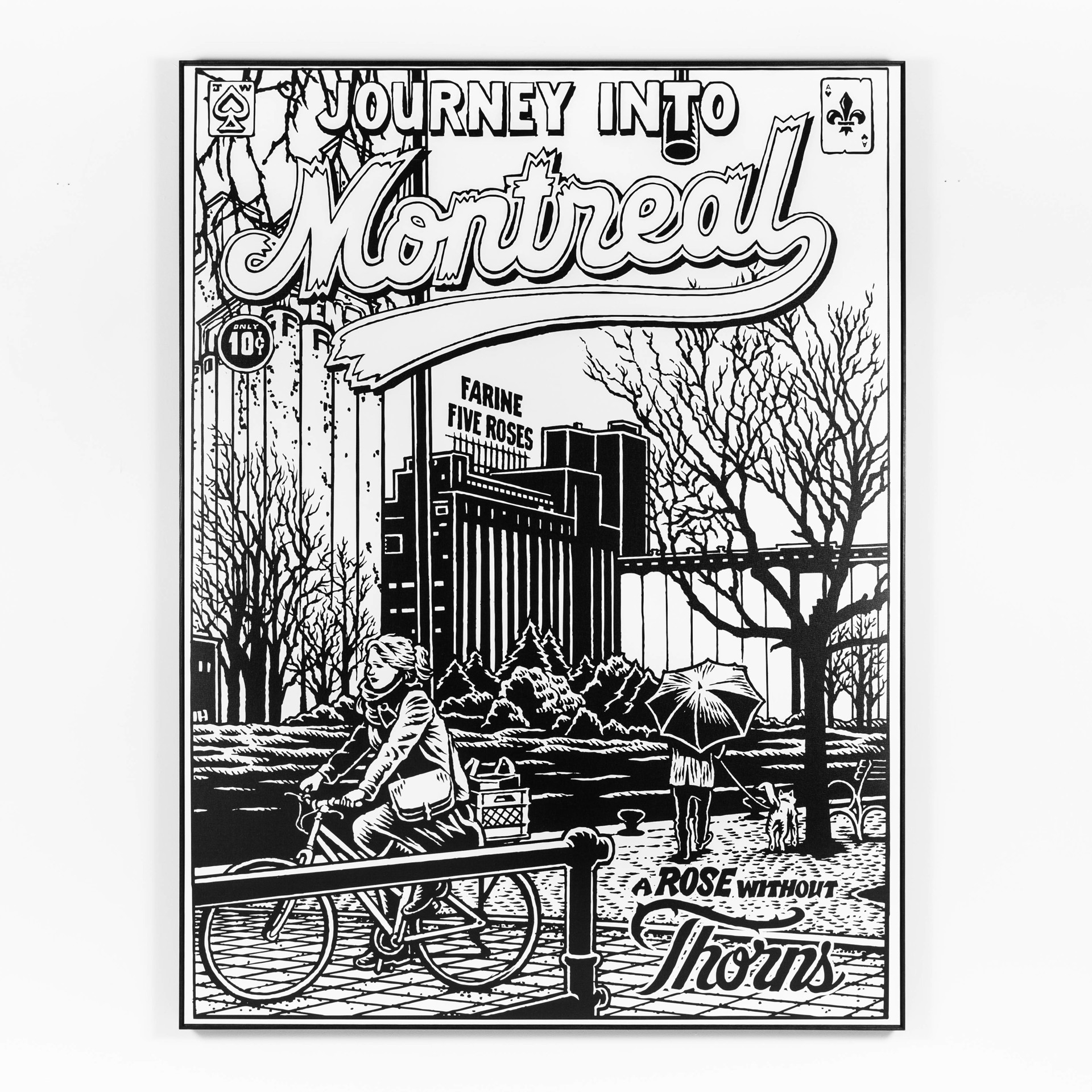 Journey Into Montreal - Five Roses, on canvas by Jason Wasserman