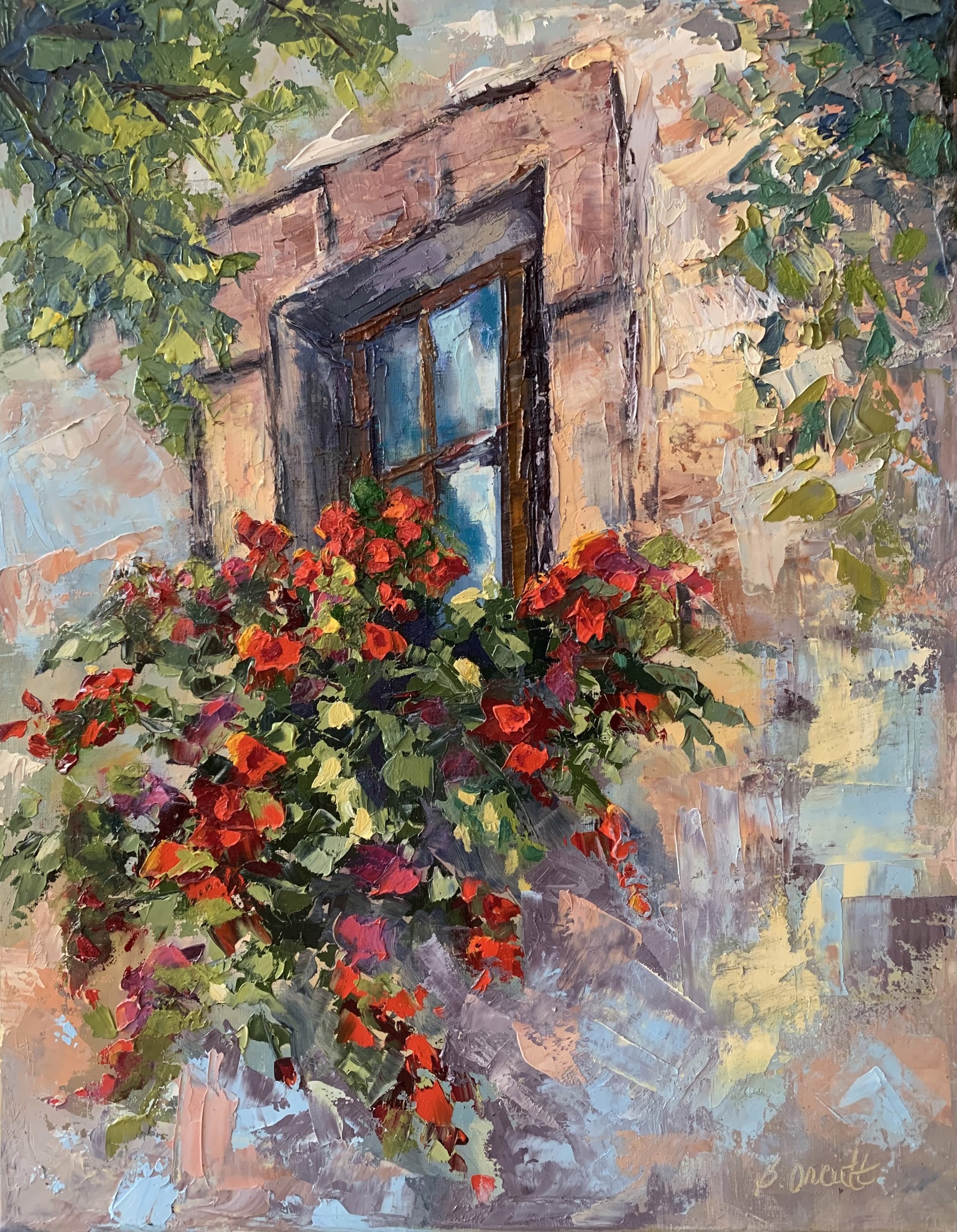 Crimson Planter by Brenda Orcutt