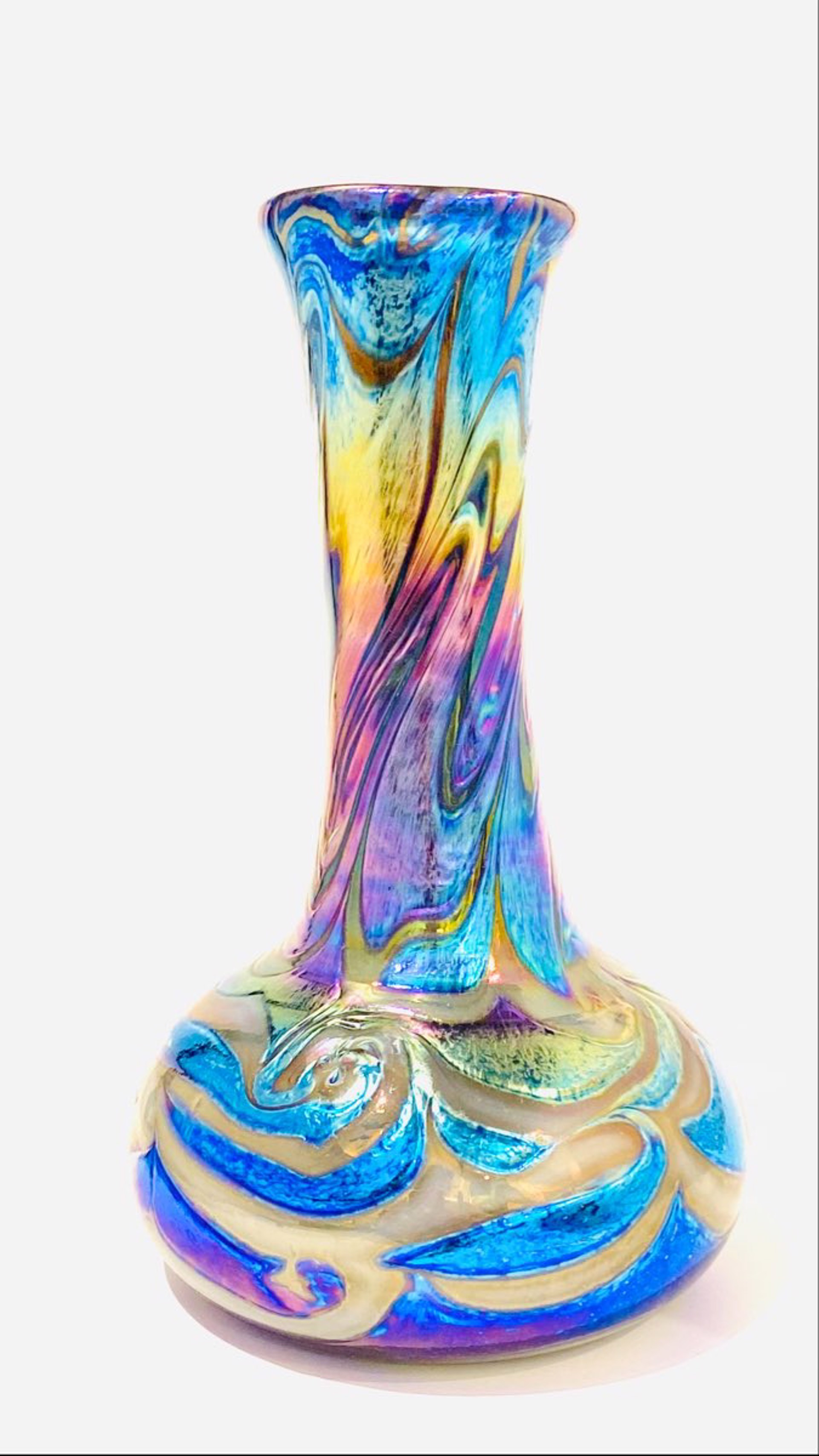 JG22-15 Fumed Glass Vase by John Glass