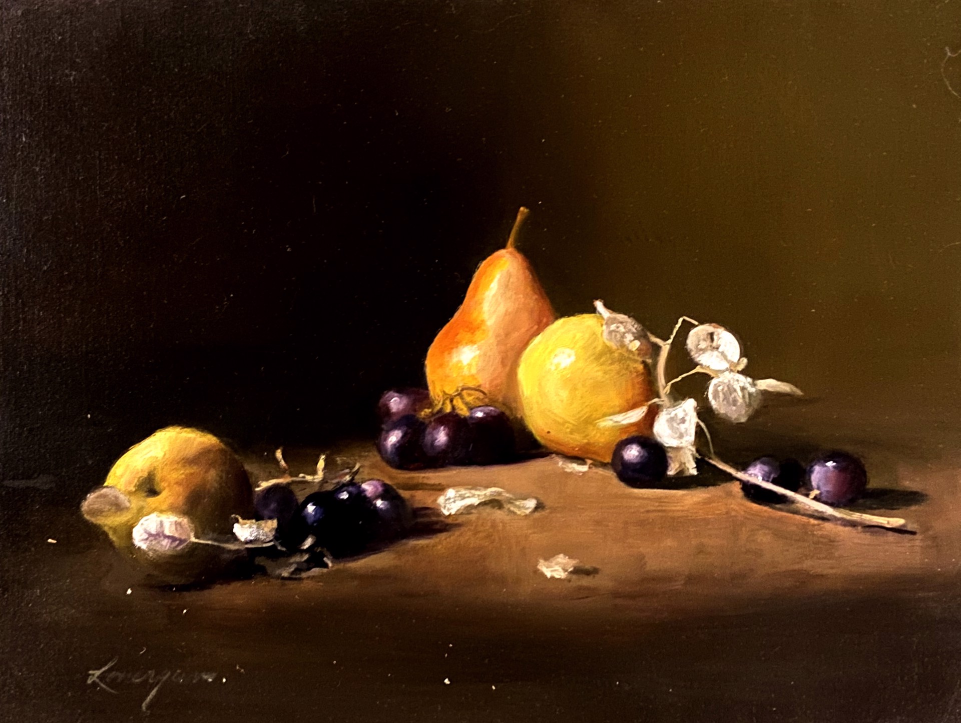 Pears & Grapes by John Lonergan